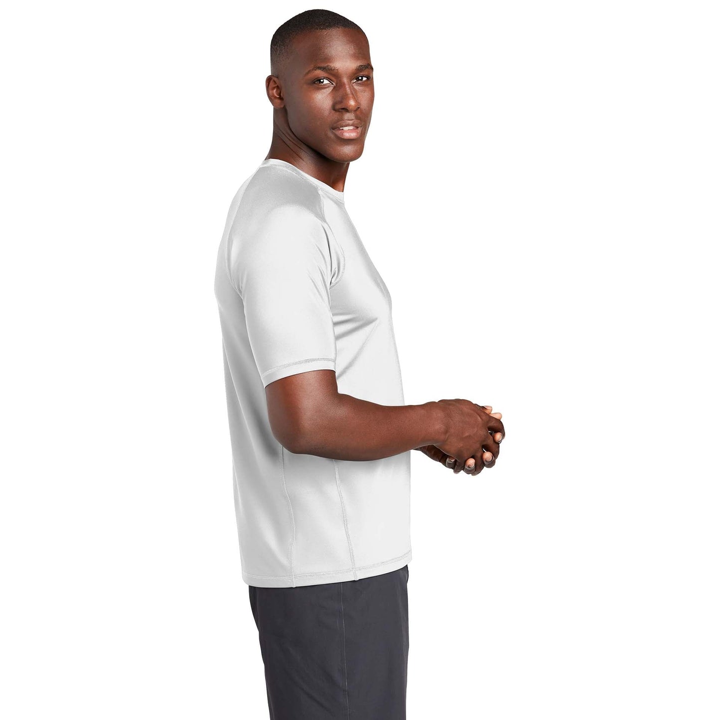 Black Rashguard Tee - Sport-Tek - Flexible Fit