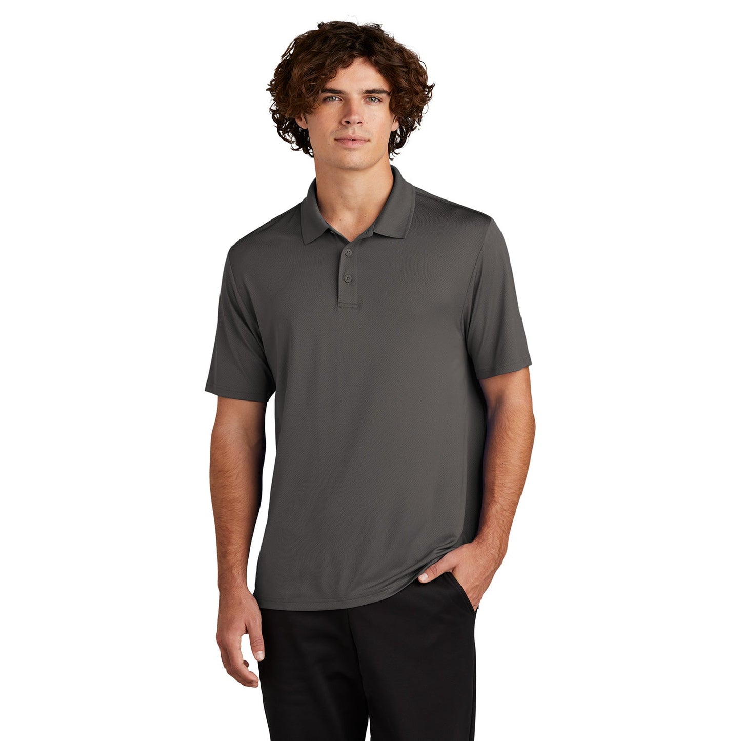 Black Polo Shirts - Sport-Tek - Moisture-Wicking Fabric - Comfortable Fit