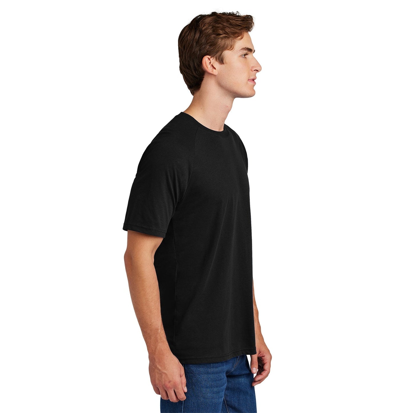 Black T-Shirts - Sport-Tek - Comfortable Raglan Style