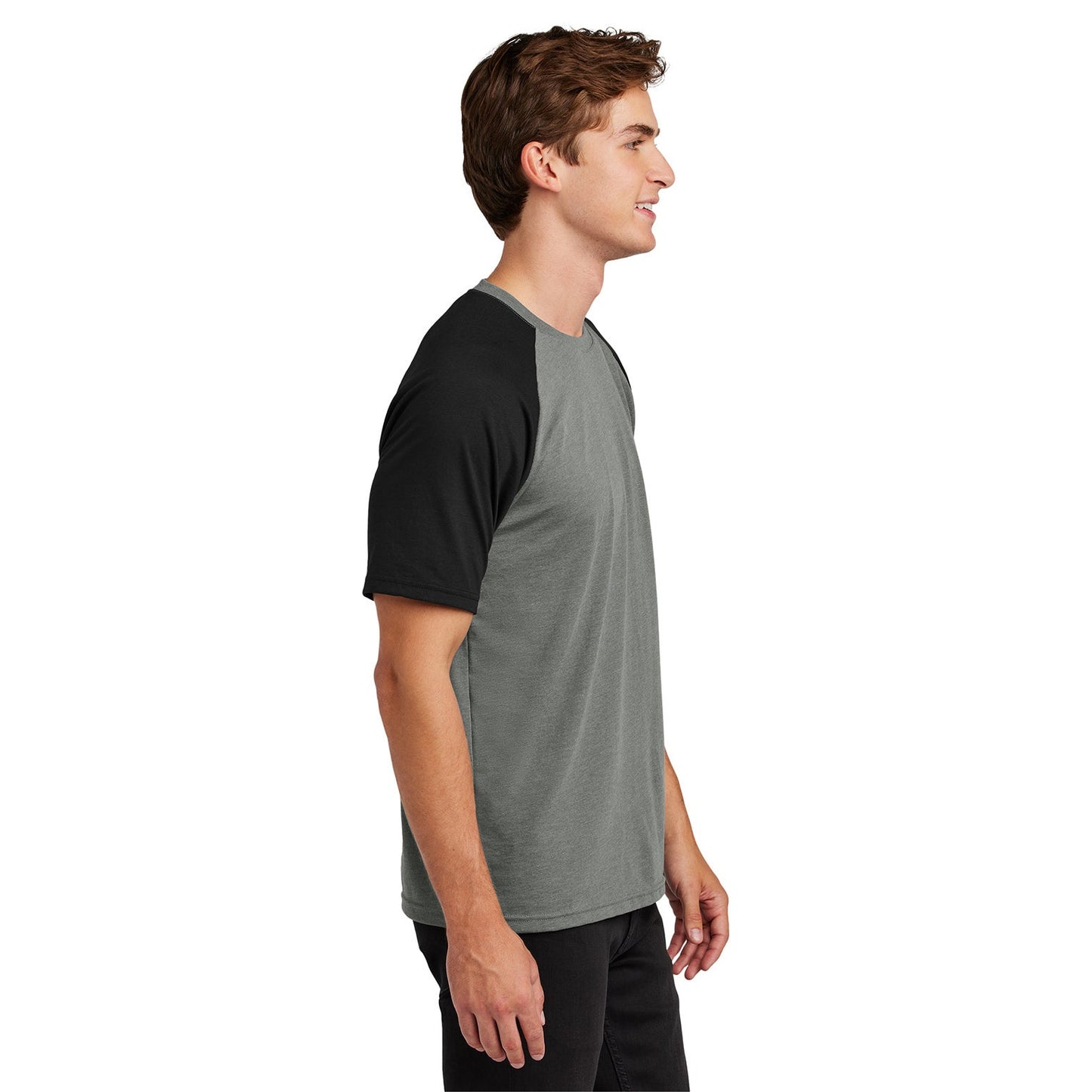 Black T-Shirts - Sport-Tek - Comfortable Raglan Style