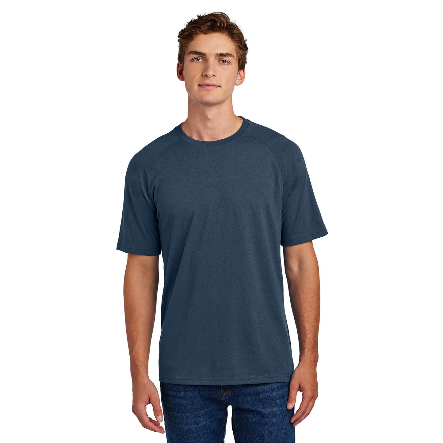 Black T-Shirts - Sport-Tek - Comfortable Raglan Style