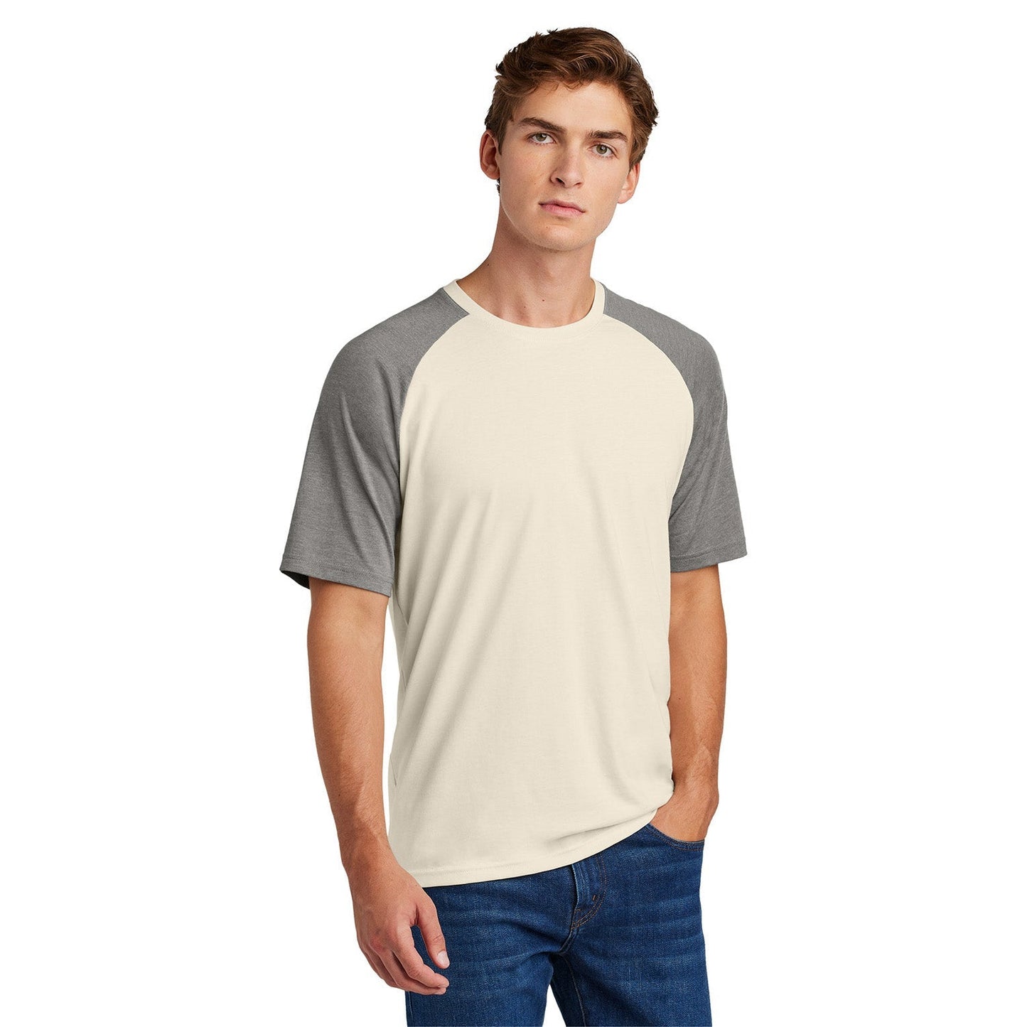 Black T-Shirts - Sport-Tek - Comfortable Raglan Style