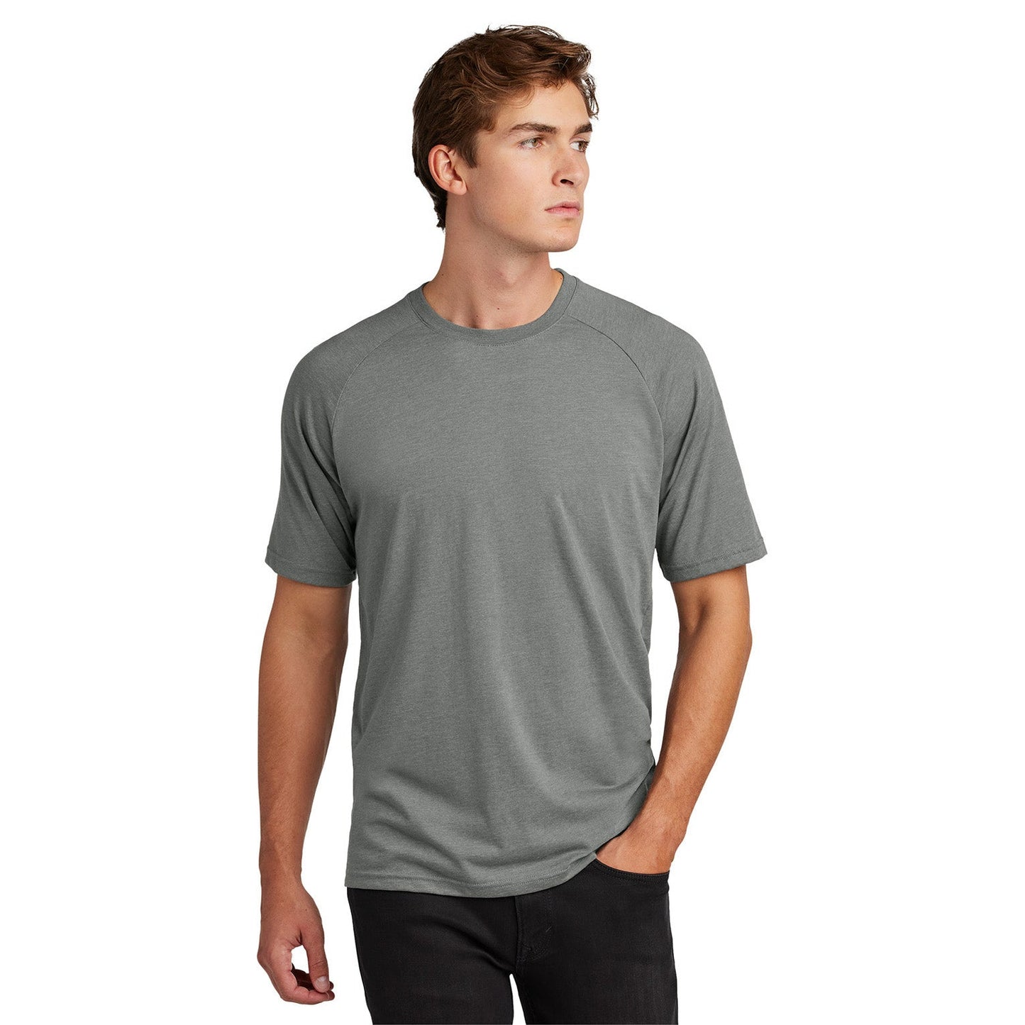 Black T-Shirts - Sport-Tek - Comfortable Raglan Style