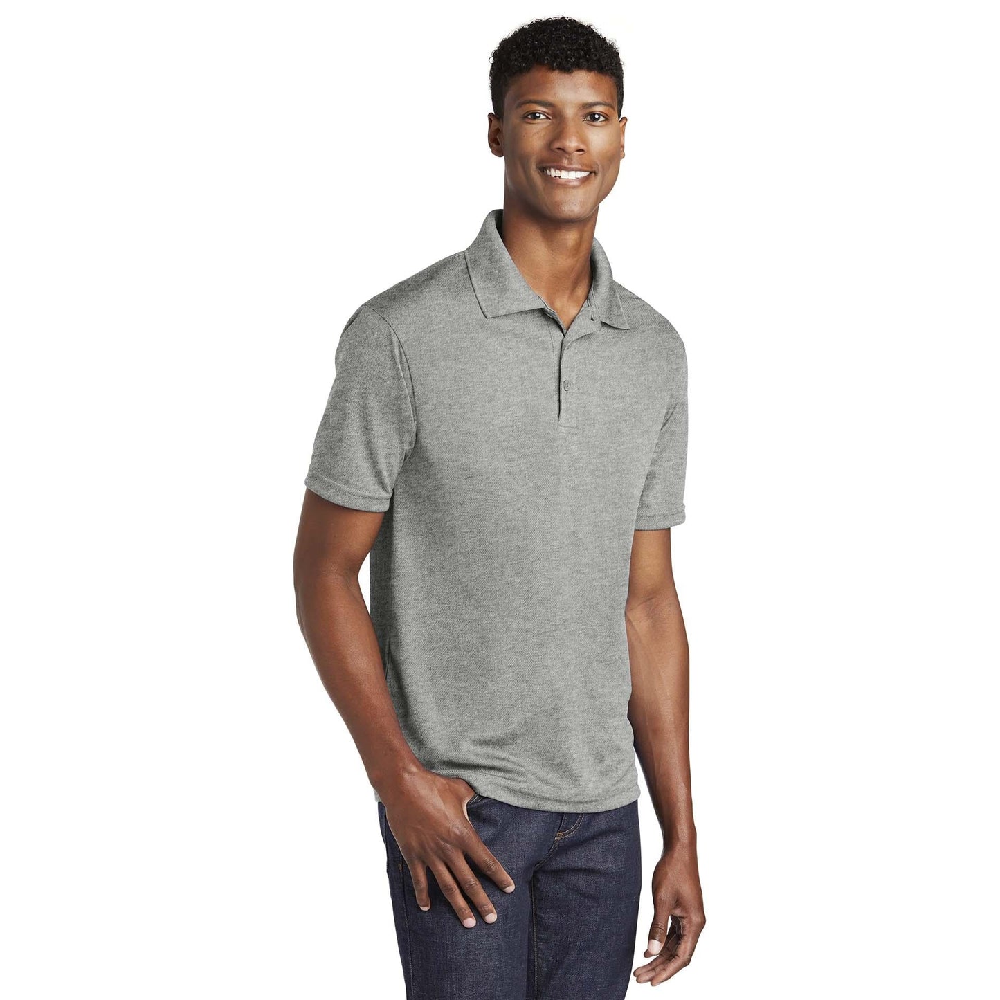 Black Polo Shirt - Sport-Tek - Mesh Fabric - Quality Fit