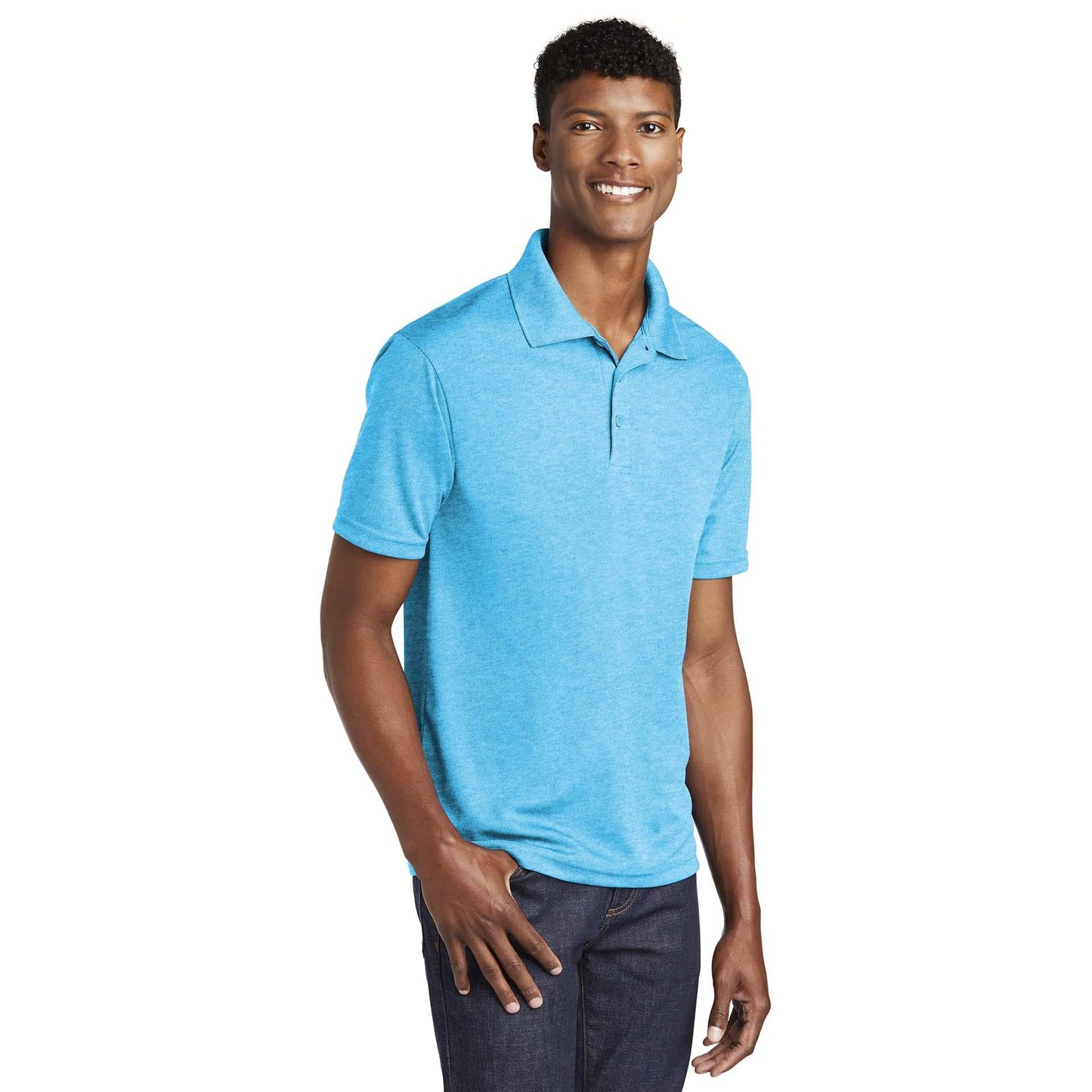 Black Polo Shirt - Sport-Tek - Mesh Fabric - Quality Fit