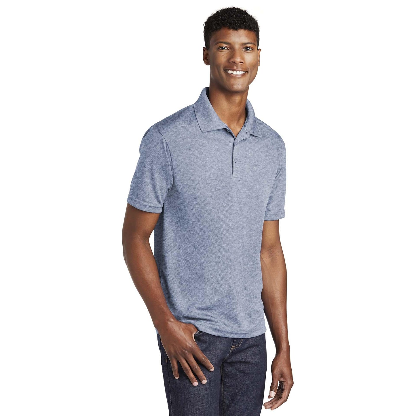 Black Polo Shirt - Sport-Tek - Mesh Fabric - Quality Fit