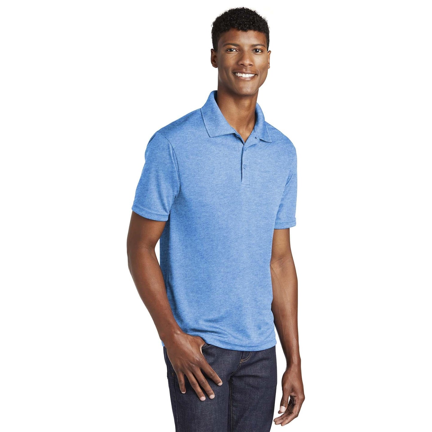 Black Polo Shirt - Sport-Tek - Mesh Fabric - Quality Fit