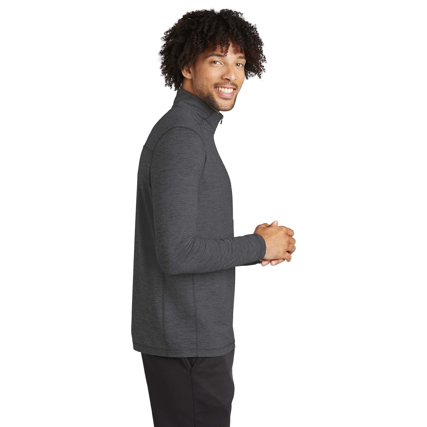 Dark Denim Heather Sweatshirts - Sport-Tek - Stretchy Fabric
