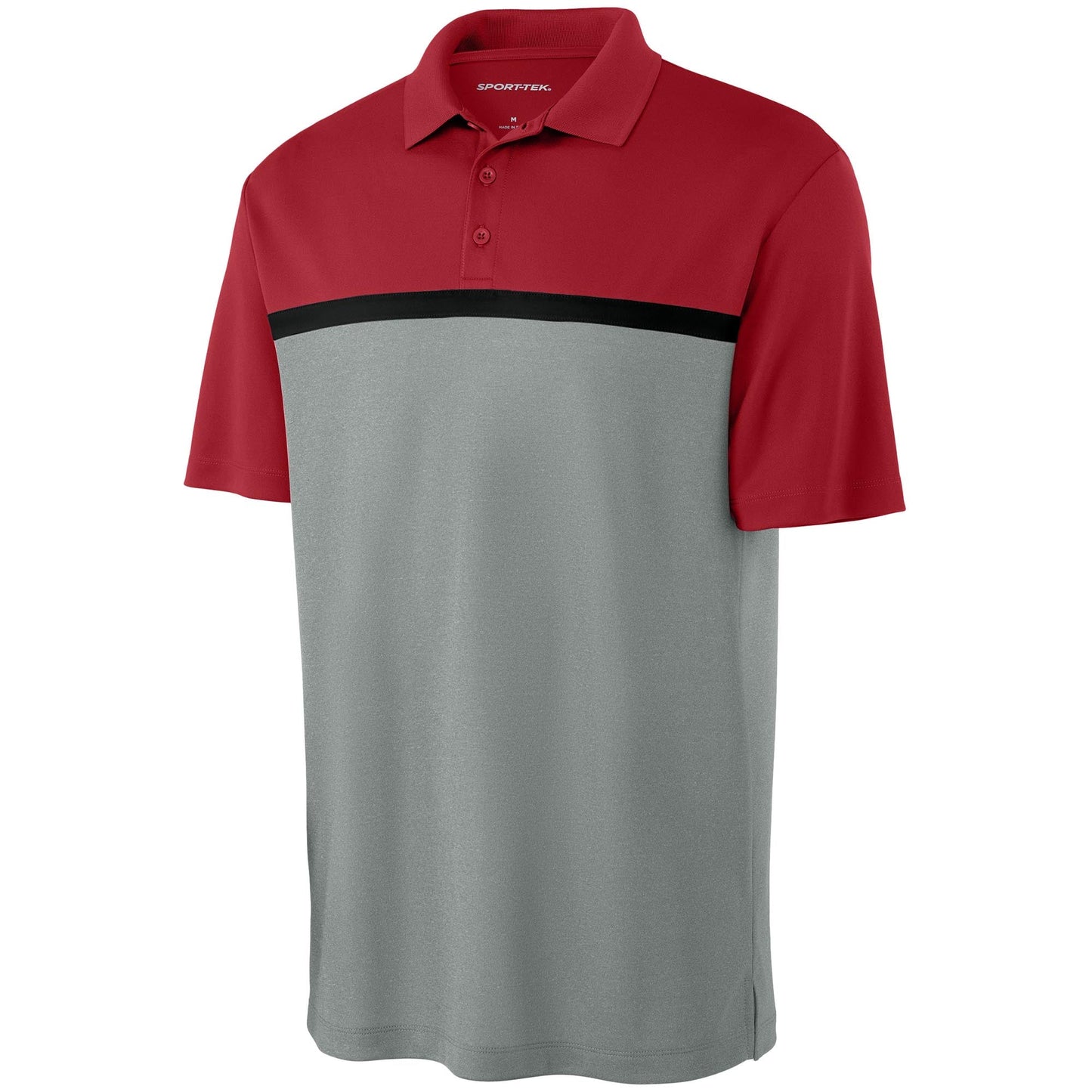 Black/Gray Concrete Heather Polo Shirt - Sport-Tek - Stylish