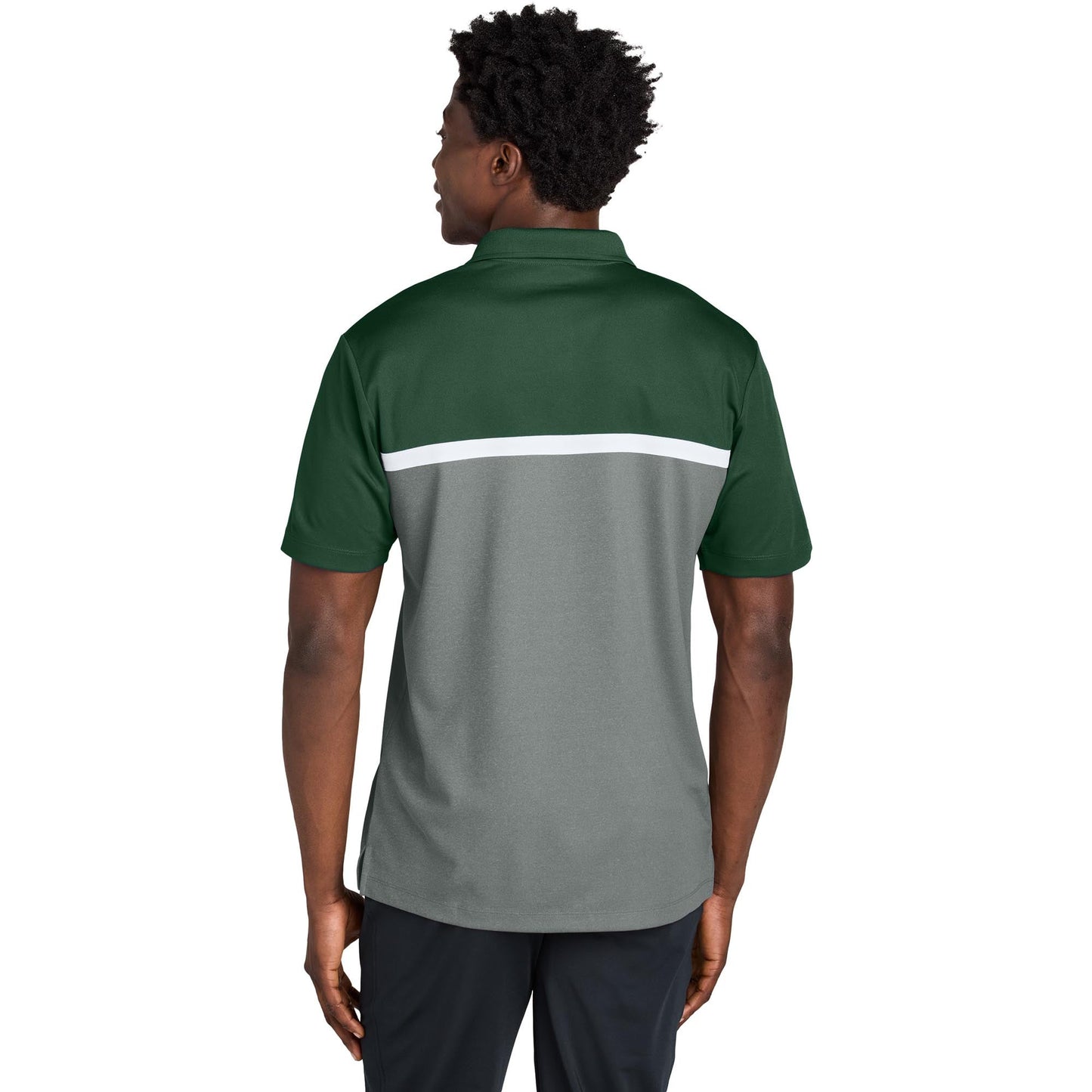 Black/Gray Concrete Heather Polo Shirt - Sport-Tek - Stylish