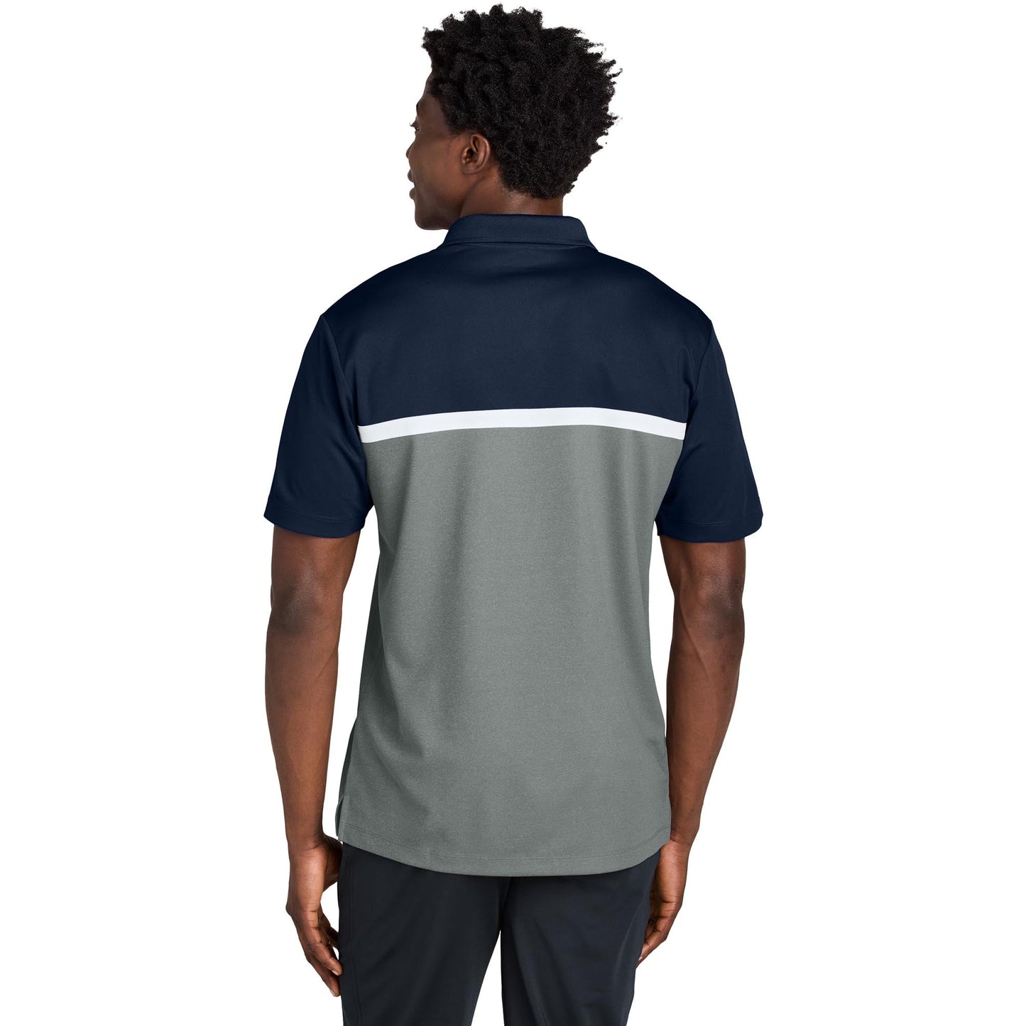 Black/Gray Concrete Heather Polo Shirt - Sport-Tek - Stylish