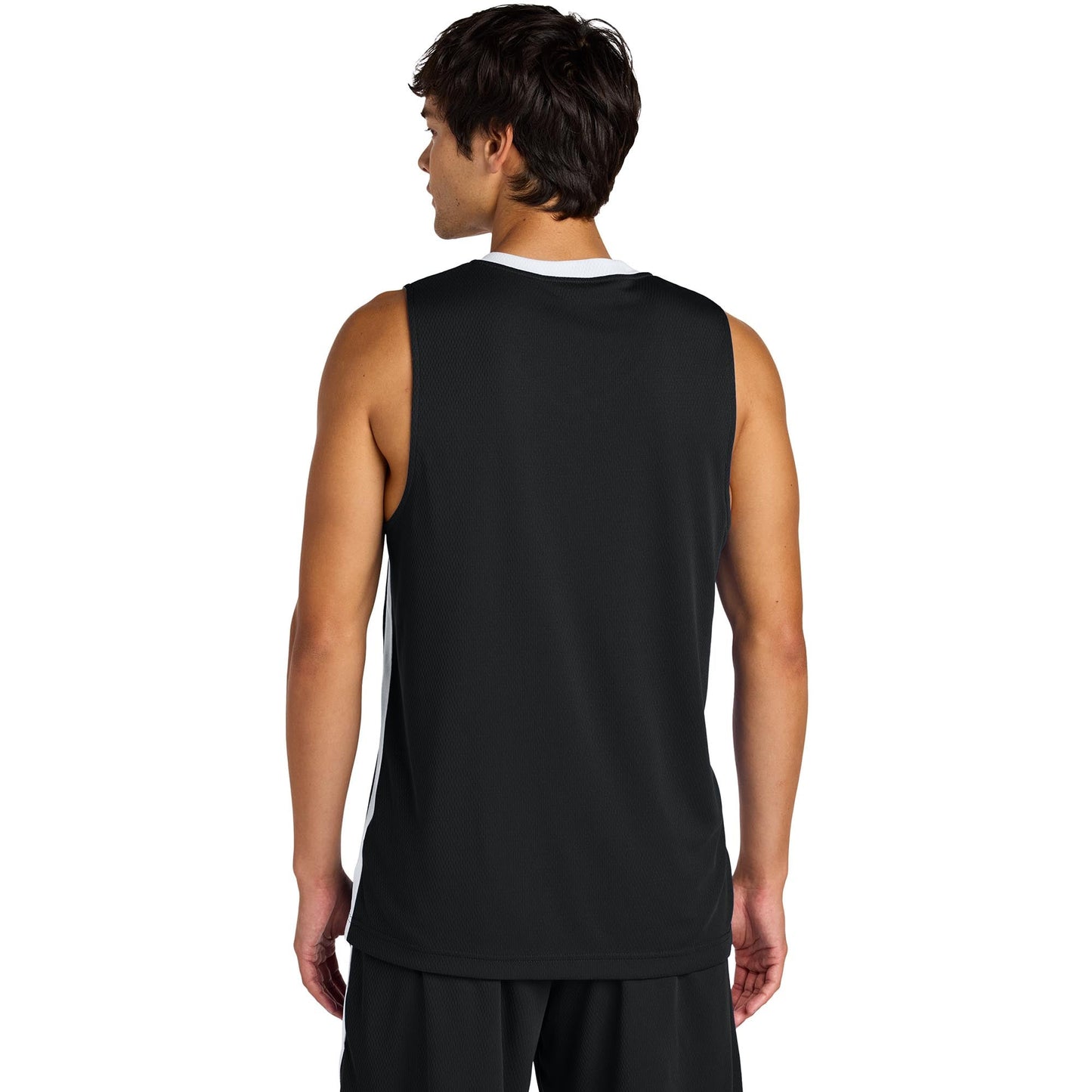 Black/White Jerseys - Sport-Tek - Moisture-Wicking Fit