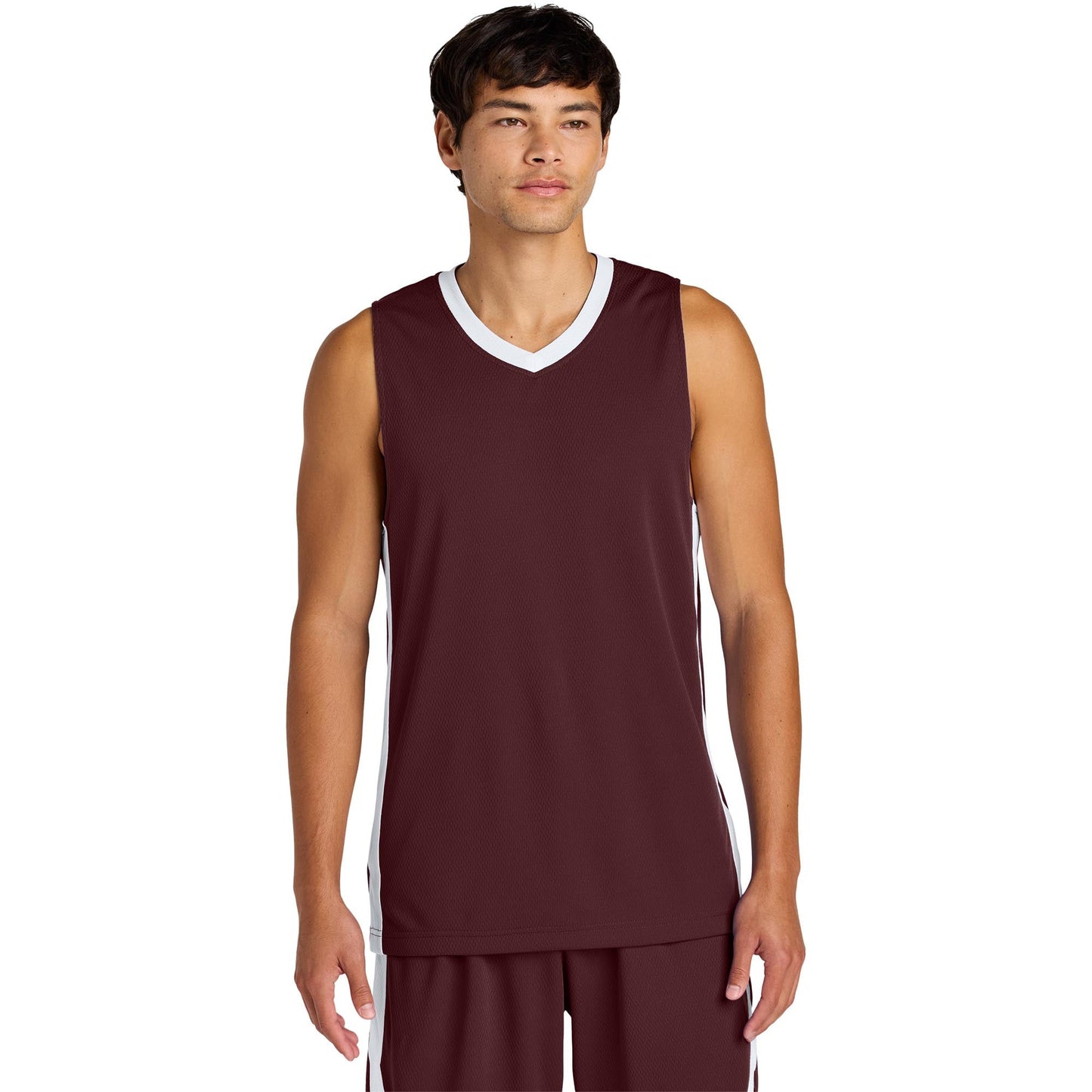 Black/White Jerseys - Sport-Tek - Moisture-Wicking Fit
