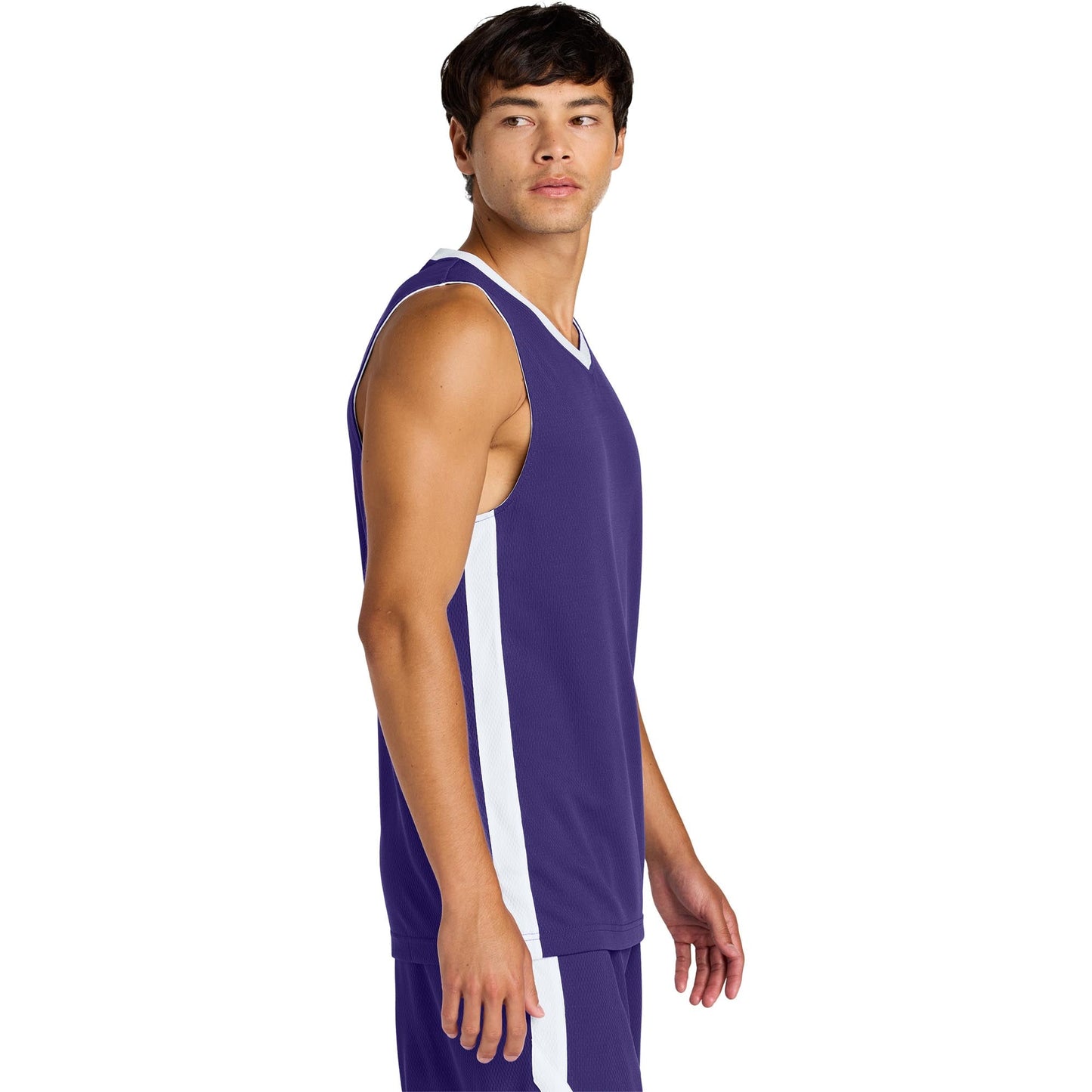 Black/White Jerseys - Sport-Tek - Moisture-Wicking Fit