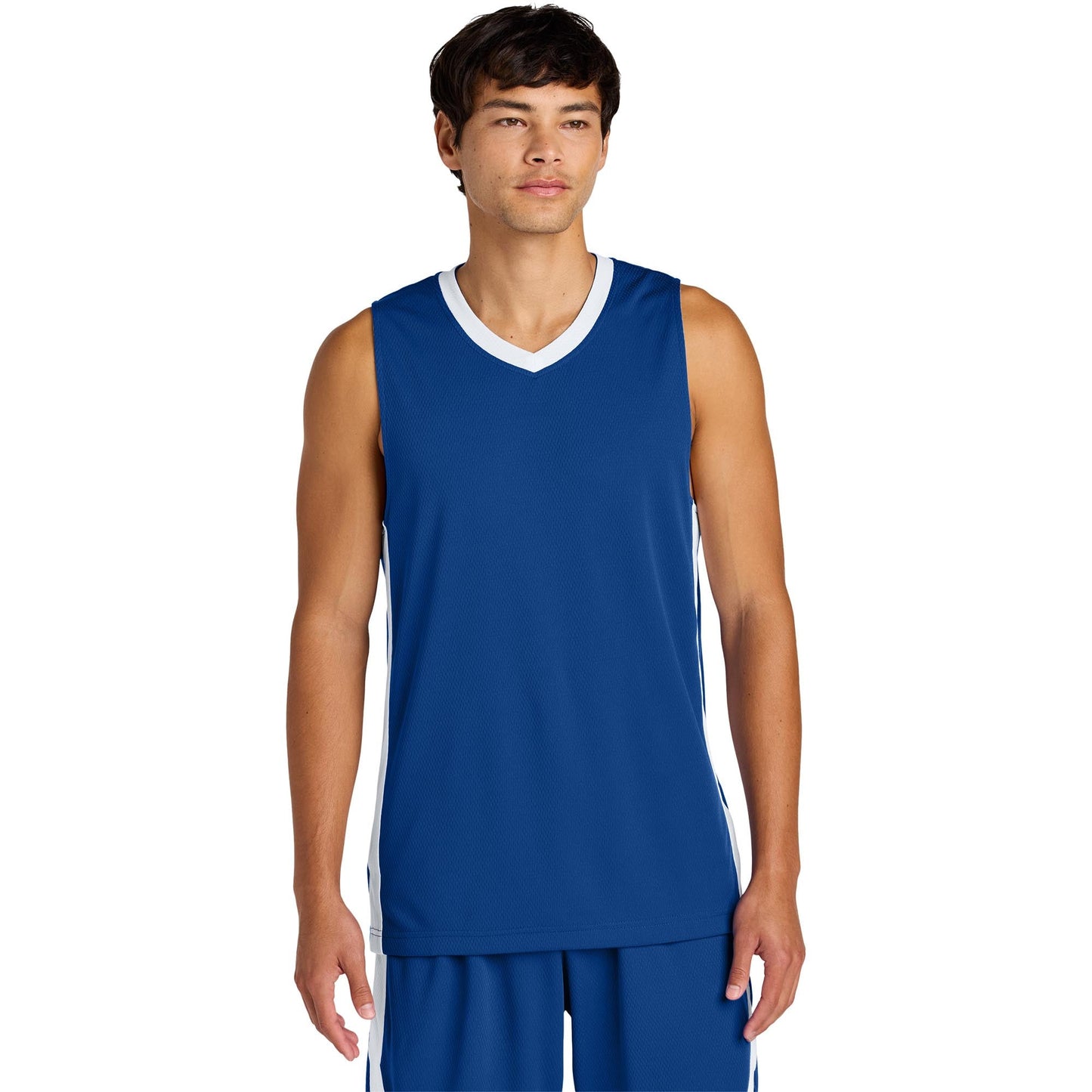 Black/White Jerseys - Sport-Tek - Moisture-Wicking Fit