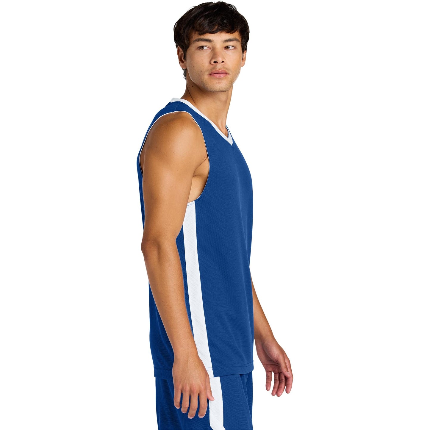 Black/White Jerseys - Sport-Tek - Moisture-Wicking Fit