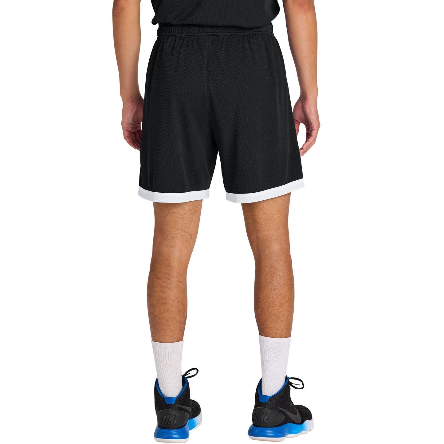 Black/White Shorts - Sport-Tek - Moisture-Wicking