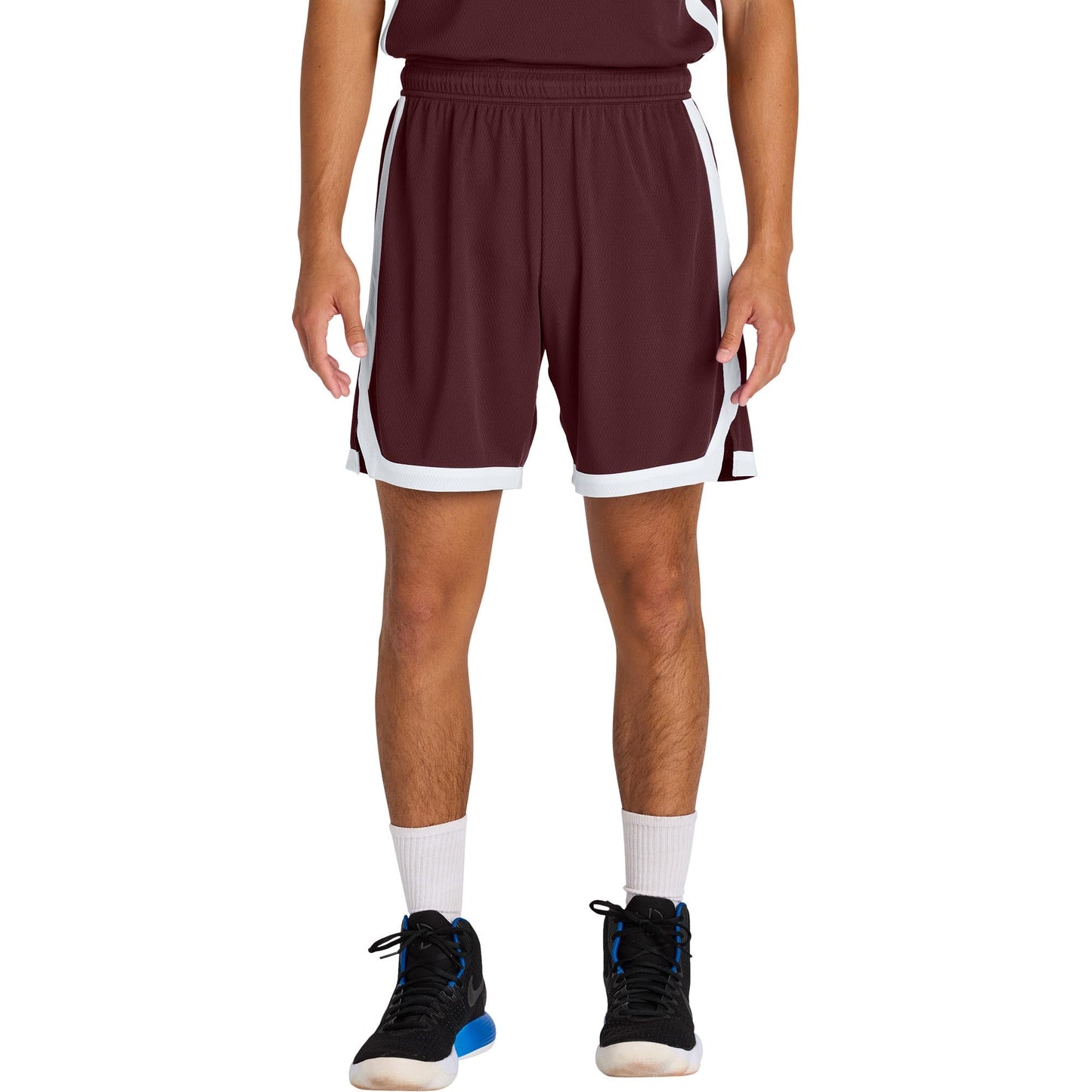 Black/White Shorts - Sport-Tek - Moisture-Wicking