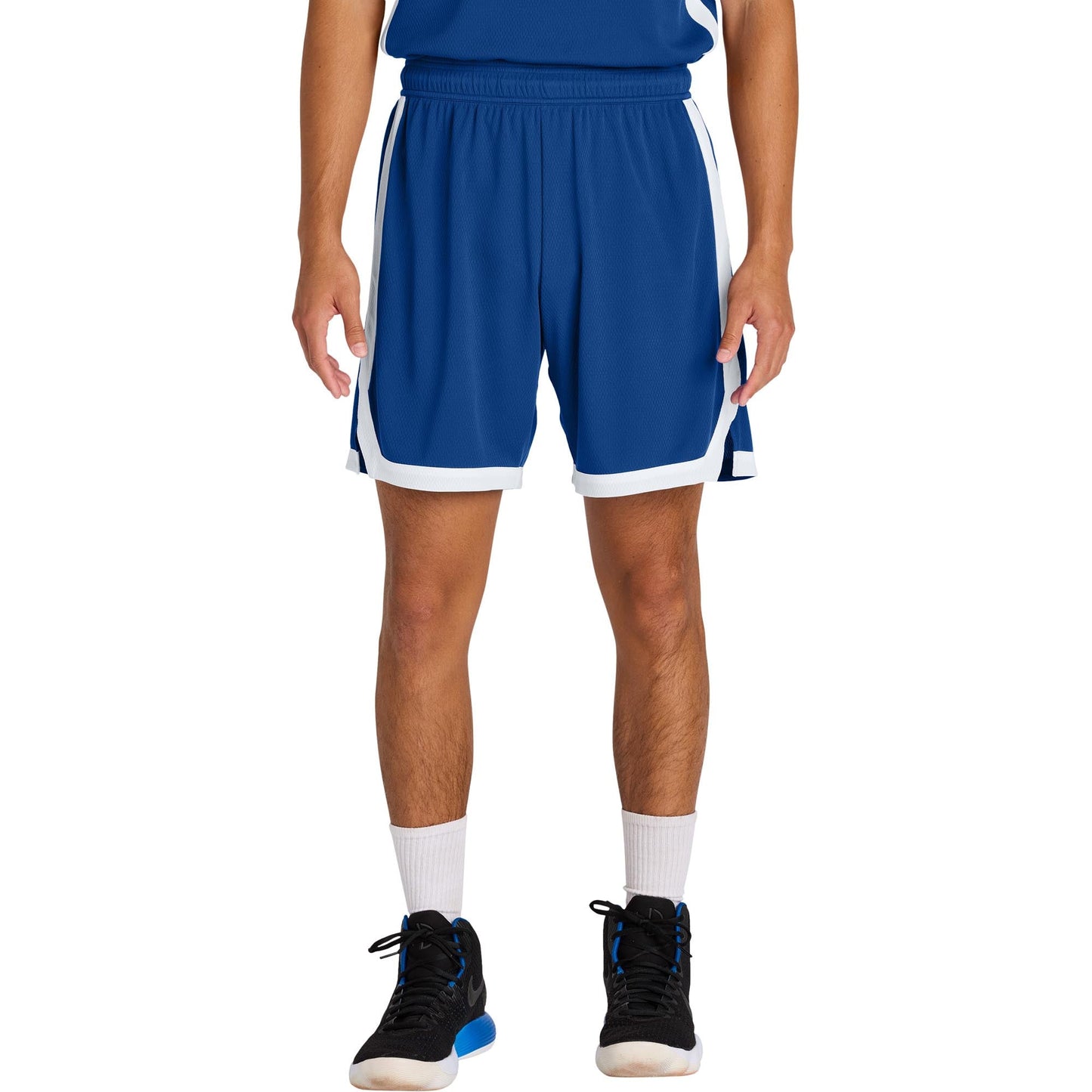 Black/White Shorts - Sport-Tek - Moisture-Wicking