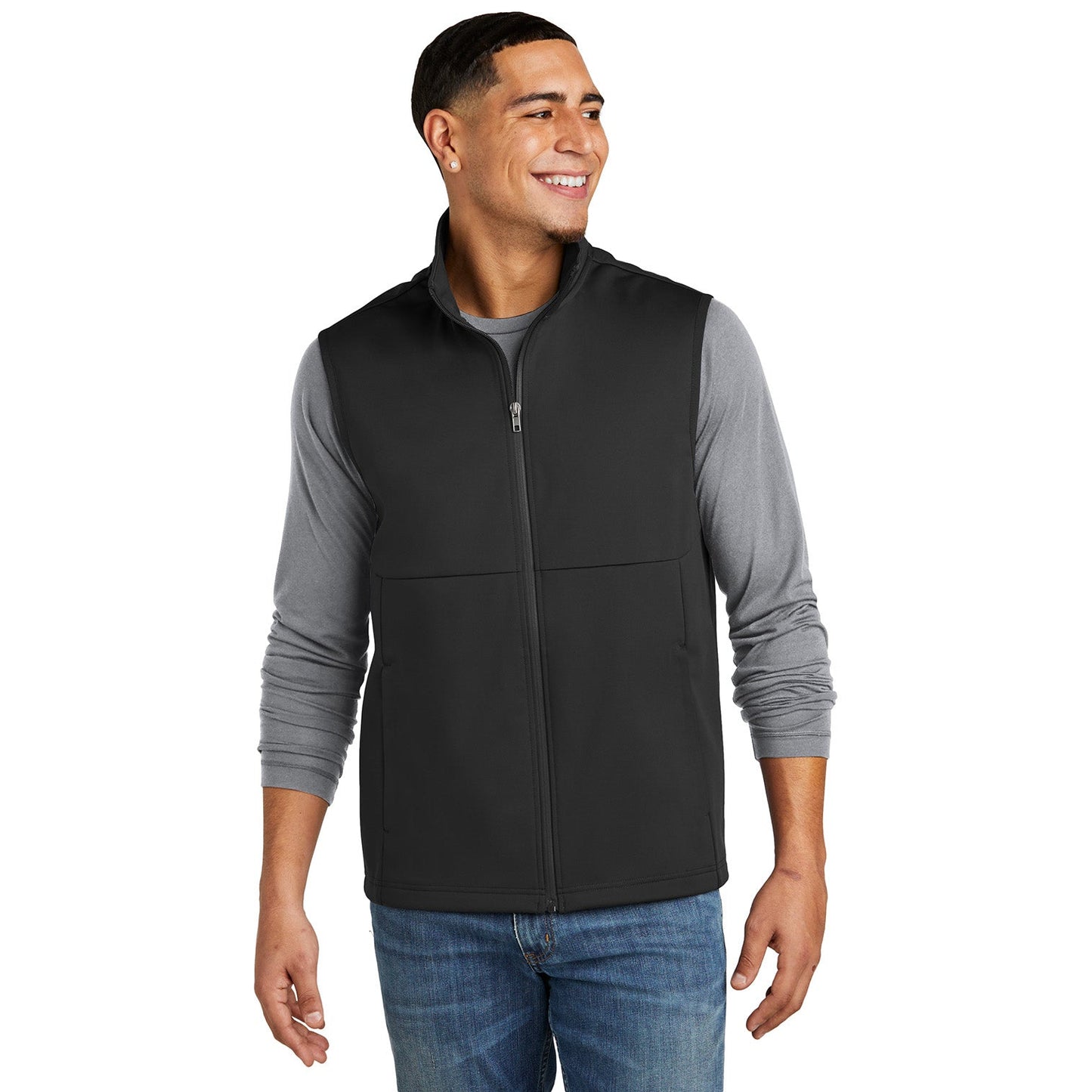 Deep Black Vests - Sport-Tek - Soft Shell Comfort