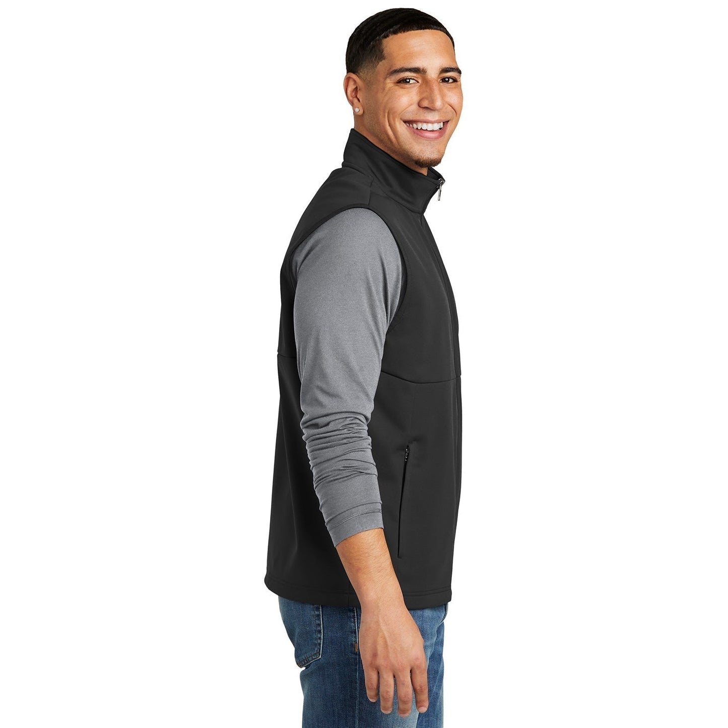 Deep Black Vests - Sport-Tek - Soft Shell Comfort