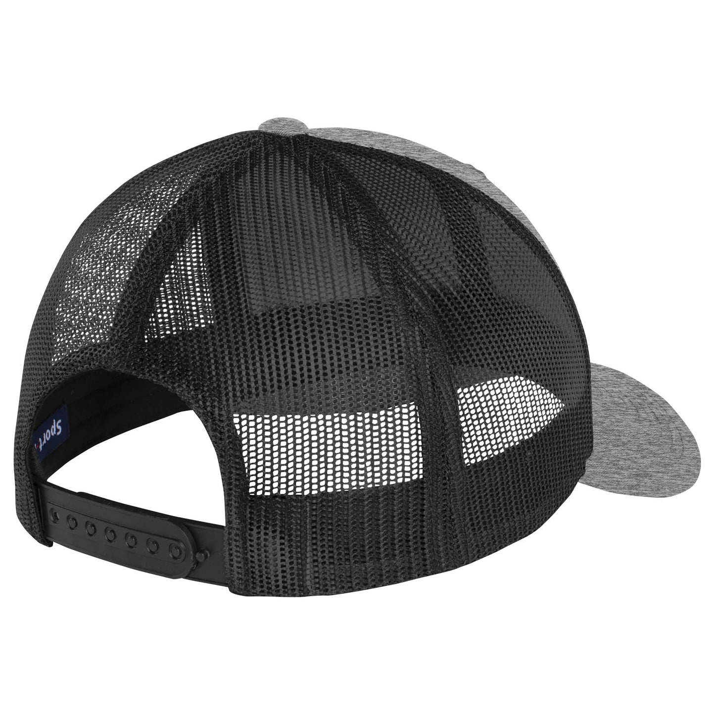 Black Ball Cap - Sport-Tek - High Fit Snap Closure - Stylish Choice
