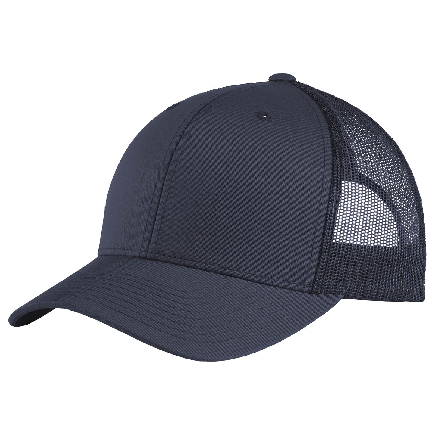 Black Ball Cap - Sport-Tek - High Fit Snap Closure - Stylish Choice