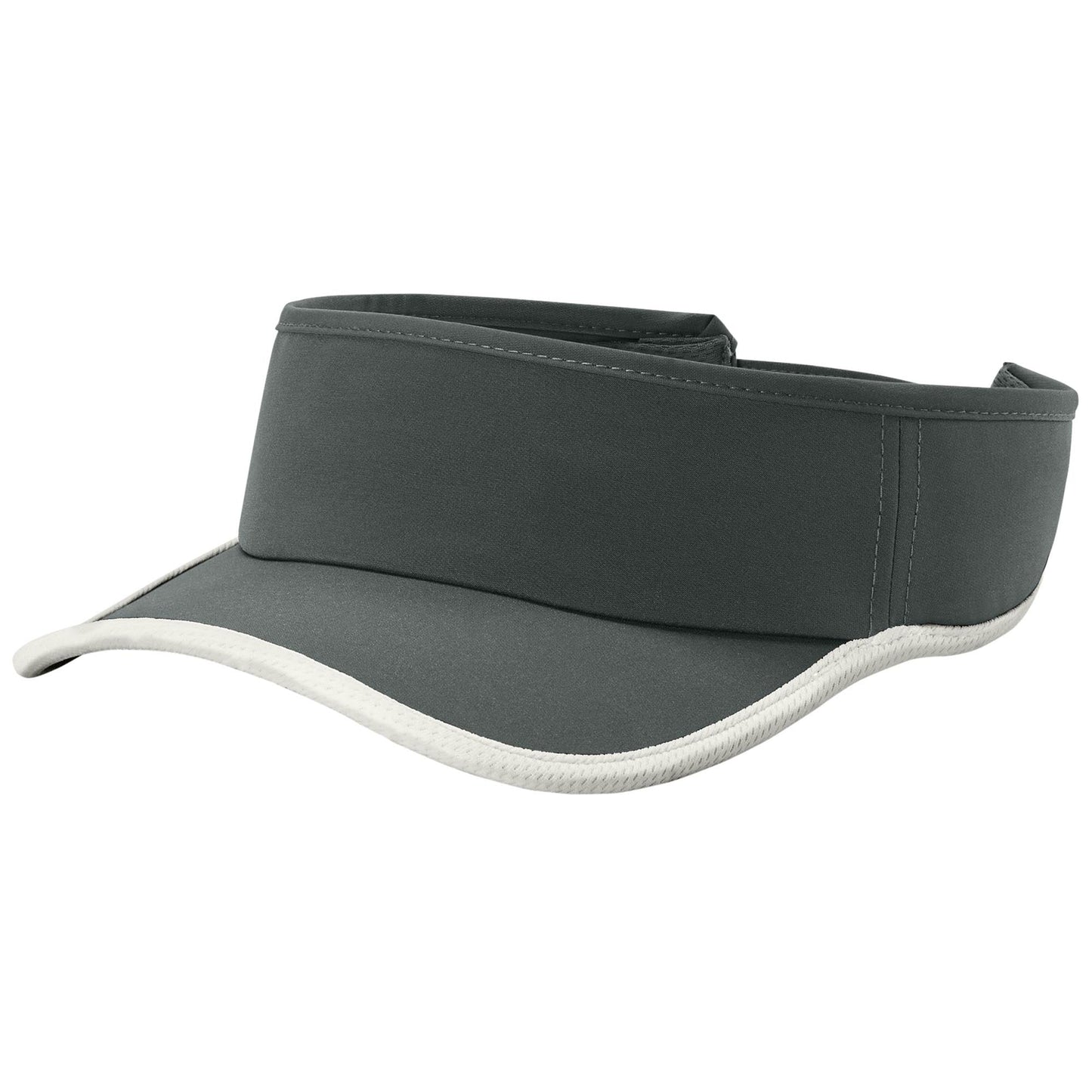 Black/Black Visors - Sport-Tek - Stylish Mesh Trim