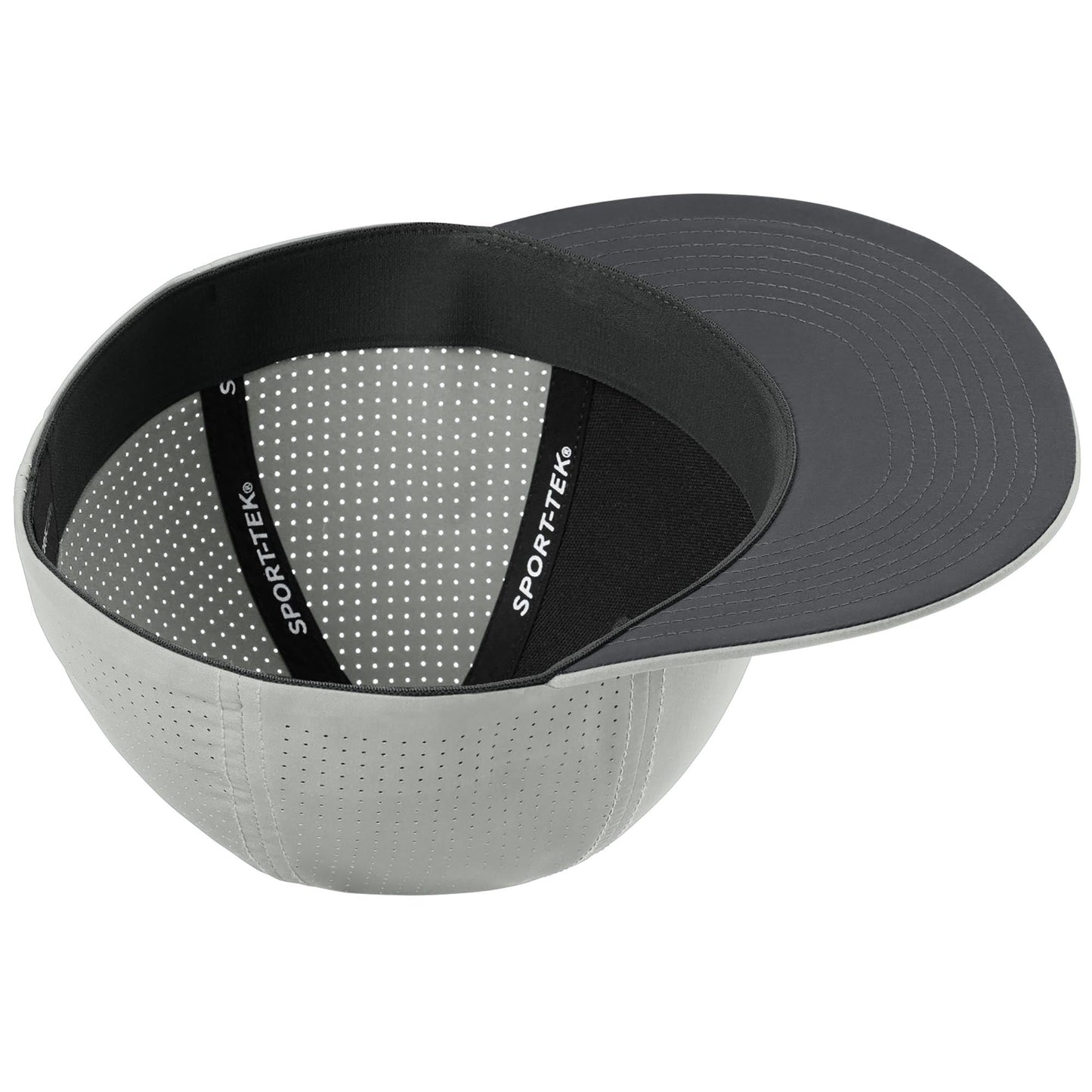 Black/Deep Red/Black Ball Caps - Sport-Tek - Stretch Fit