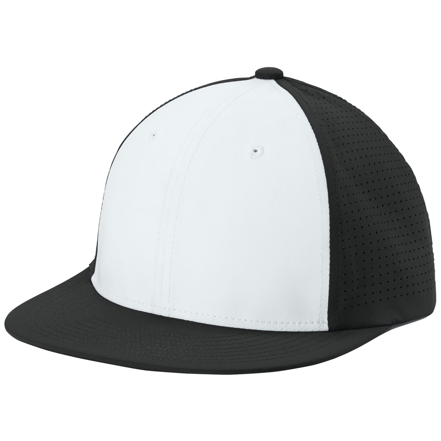 Black/Deep Red/Black Ball Caps - Sport-Tek - Stretch Fit