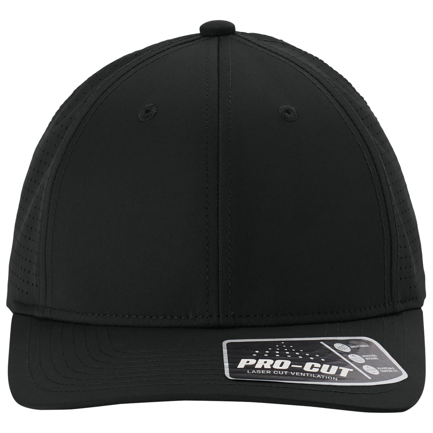 Black Ball Caps - Sport-Tek - Moisture-Wicking Fit