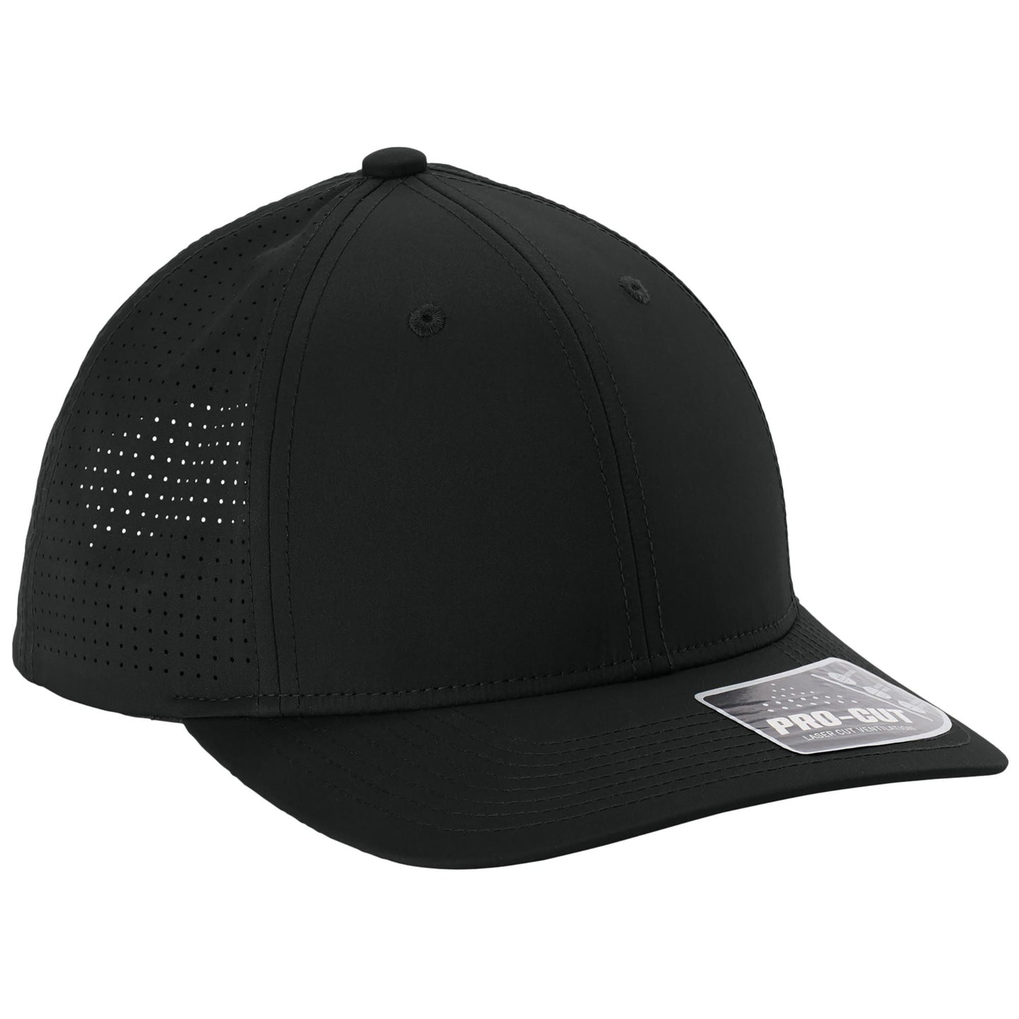 Black Ball Caps - Sport-Tek - Moisture-Wicking Fit