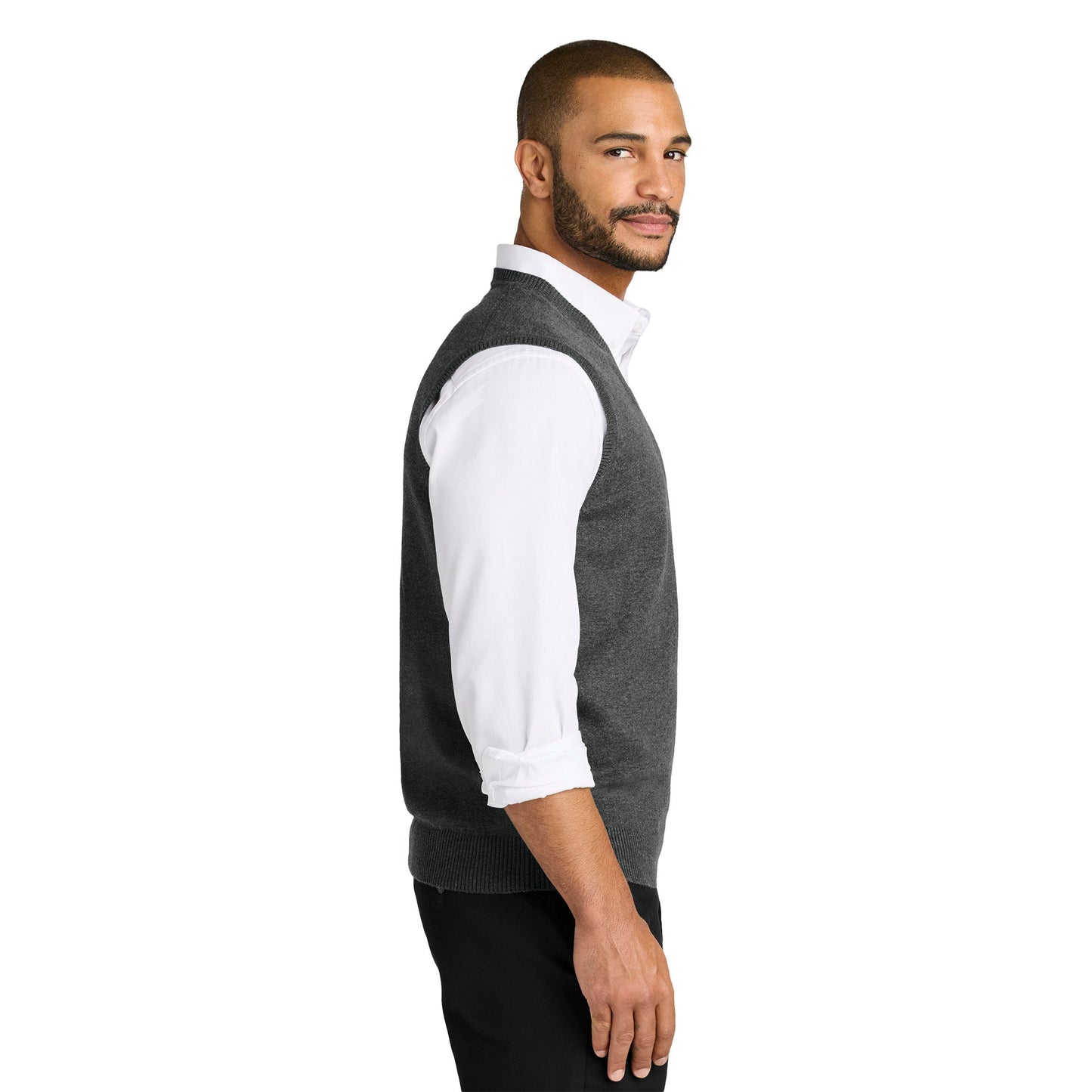 Charcoal Heather Vest - Port Authority - Stylish Fabric