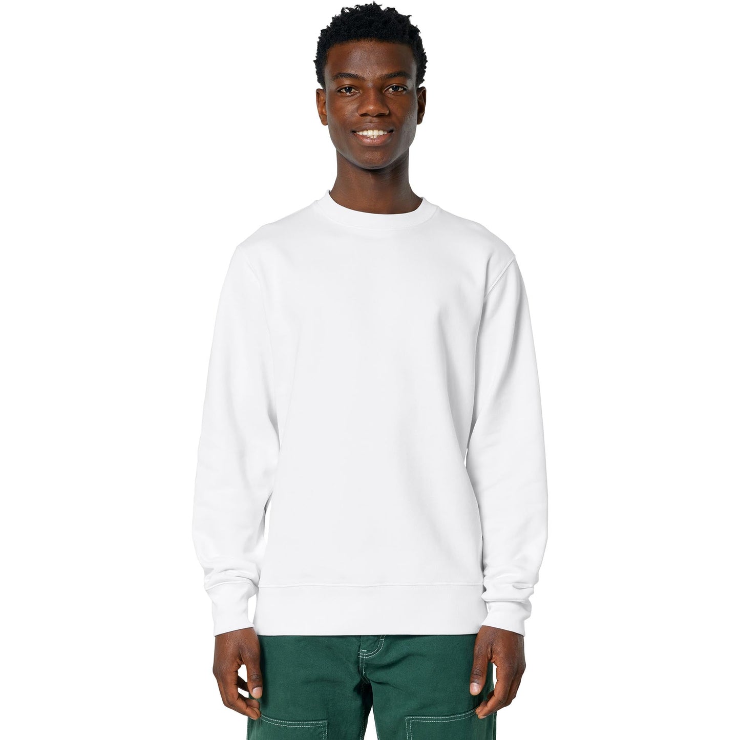 Black Sweatshirts - Stanley/Stella - Cozy Crewneck