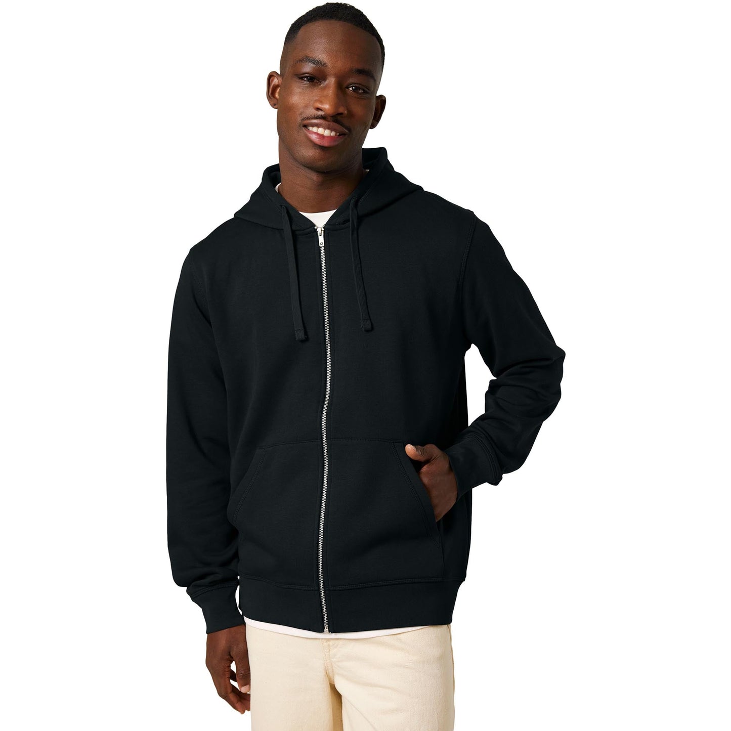 Black Zip Hoodie - Stanley/Stella - Eco-Friendly Style