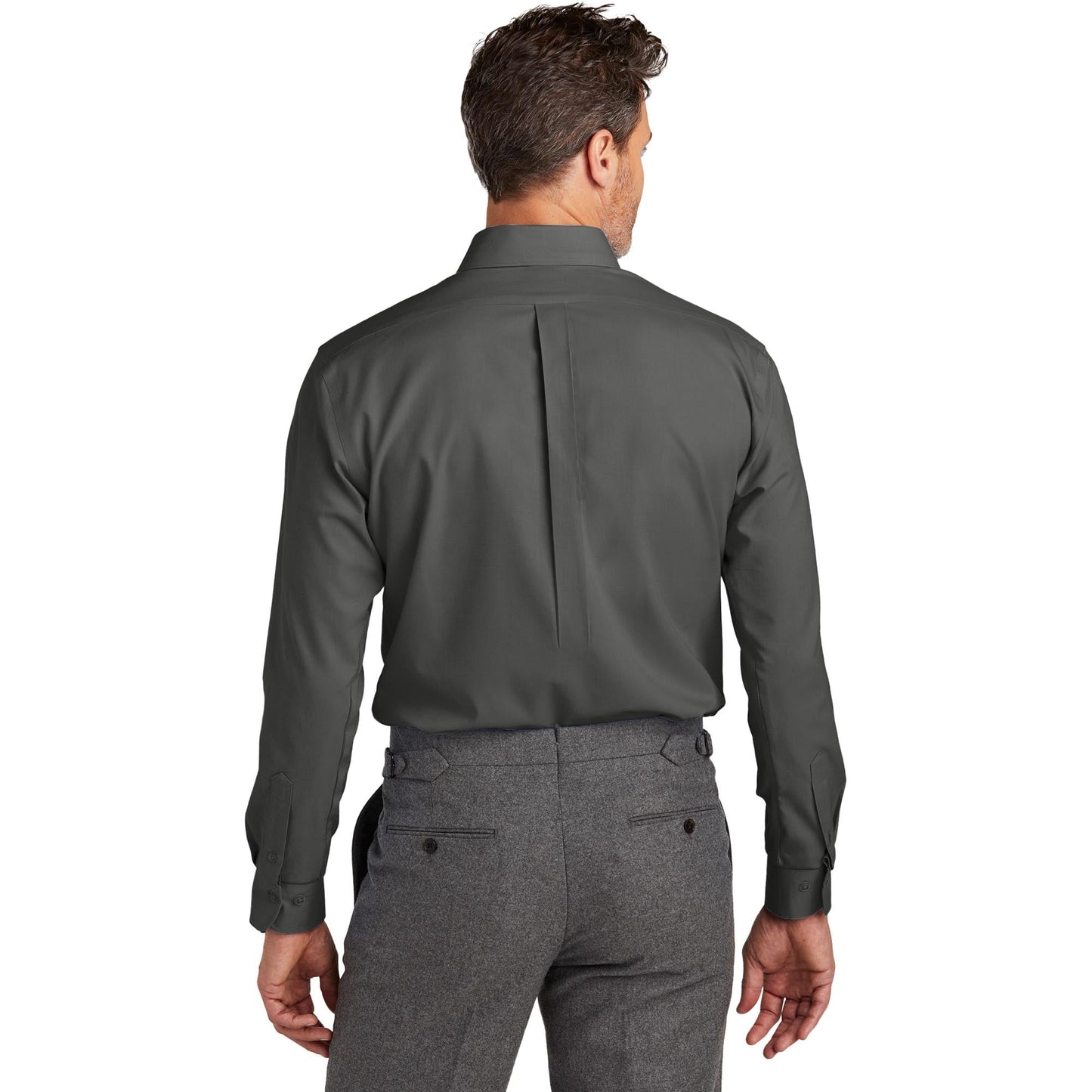Deep Black Button Up Shirt - Brooks Brothers - Wrinkle-Free