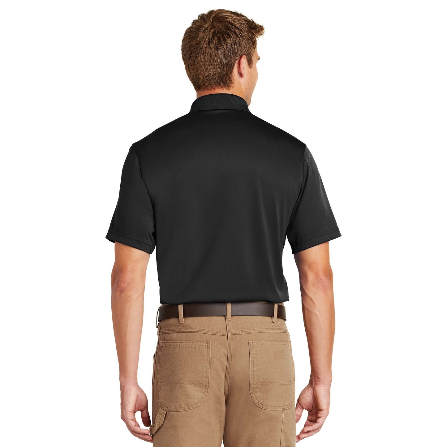 Black Polo Shirt - Cornerstone - Snag-Proof Polyester