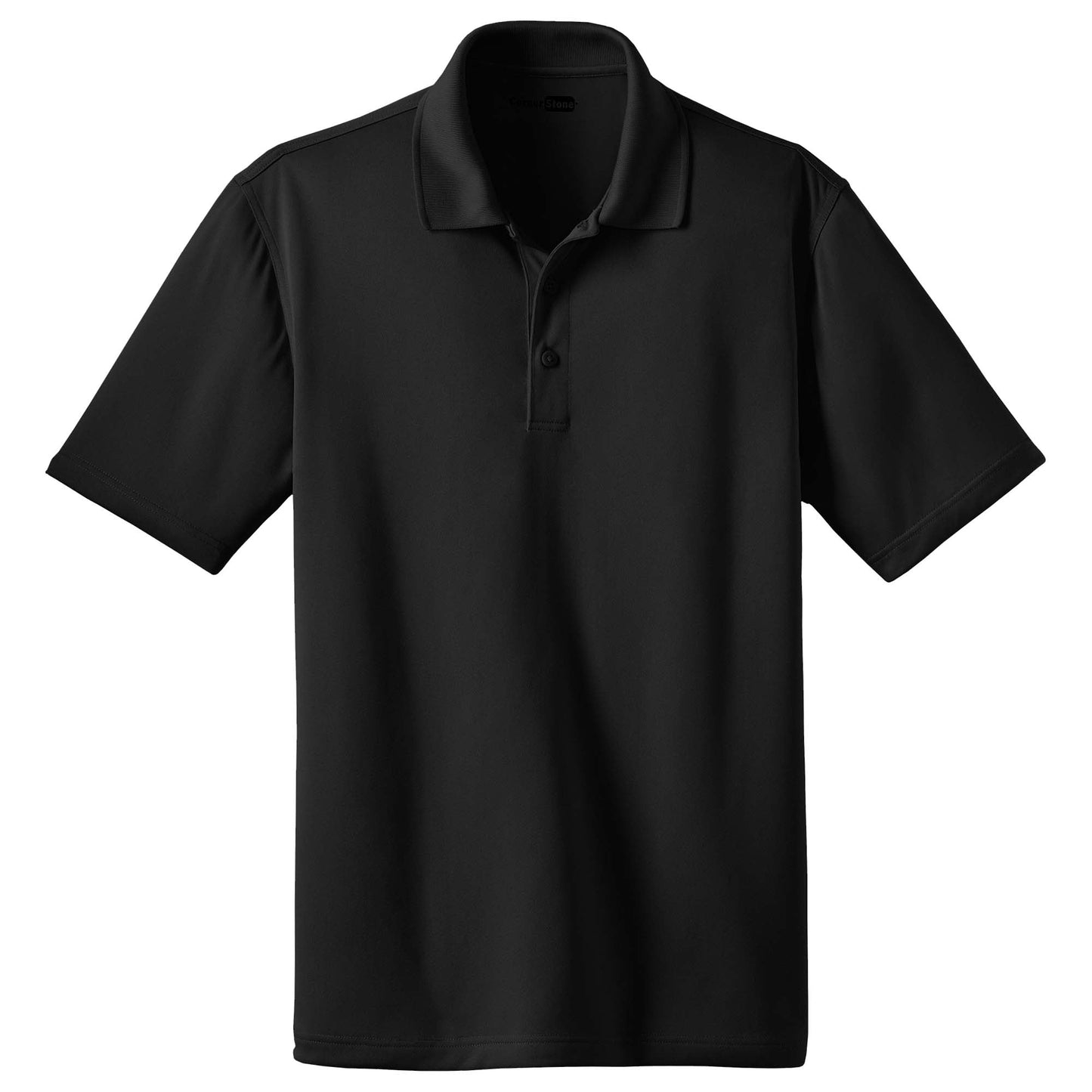 Black Polo Shirt - Cornerstone - Snag-Proof Polyester