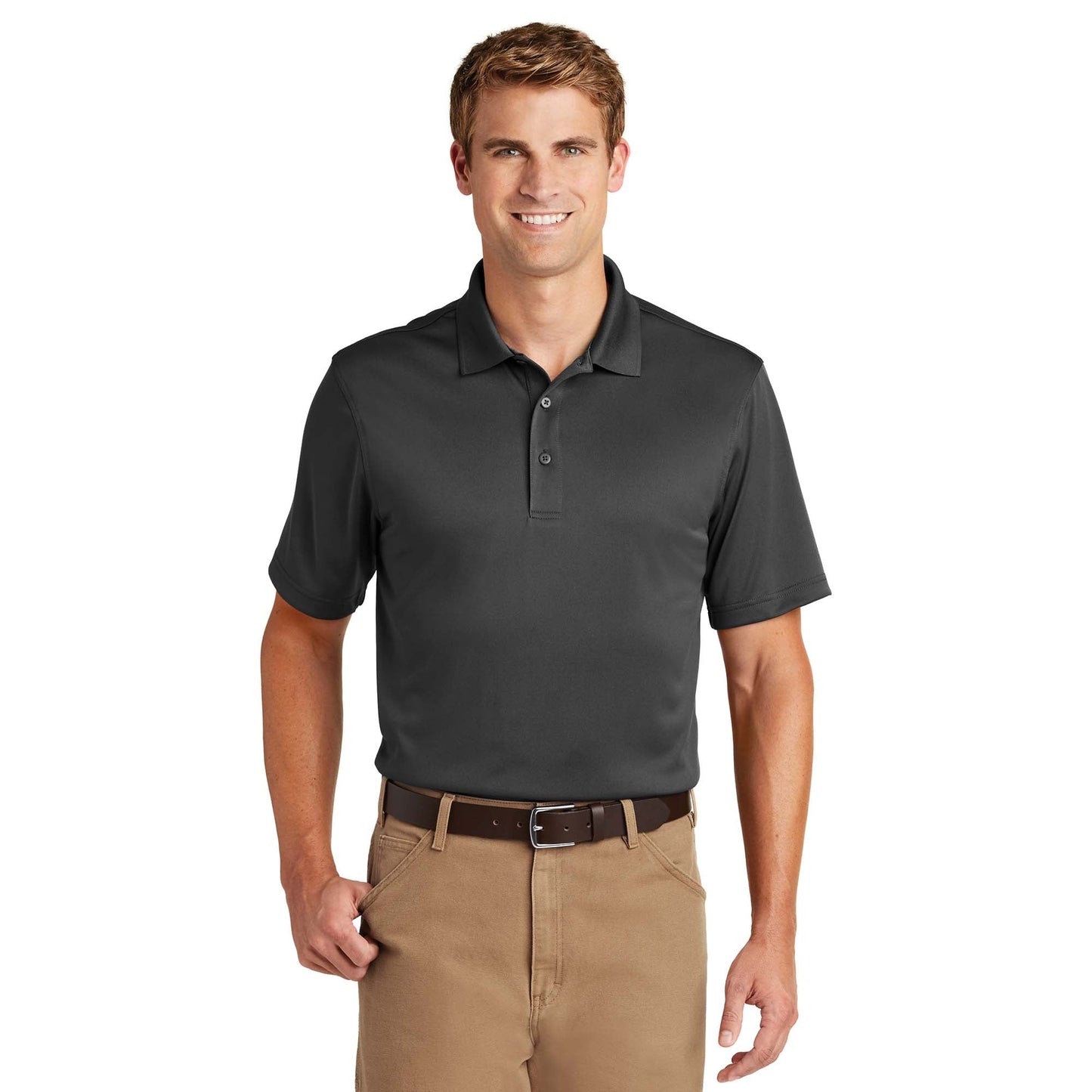 Black Polo Shirt - Cornerstone - Snag-Proof Polyester