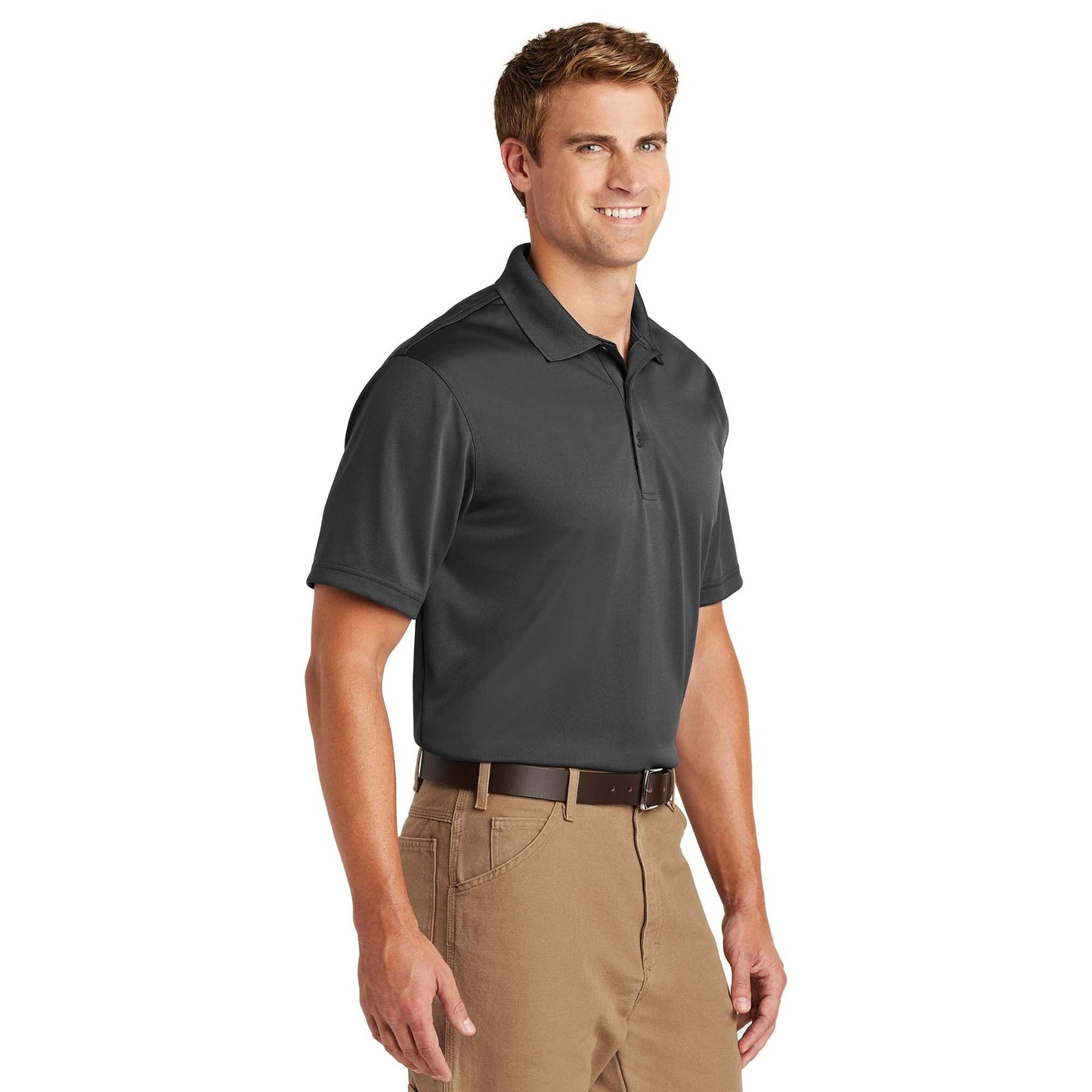Black Polo Shirt - Cornerstone - Snag-Proof Polyester