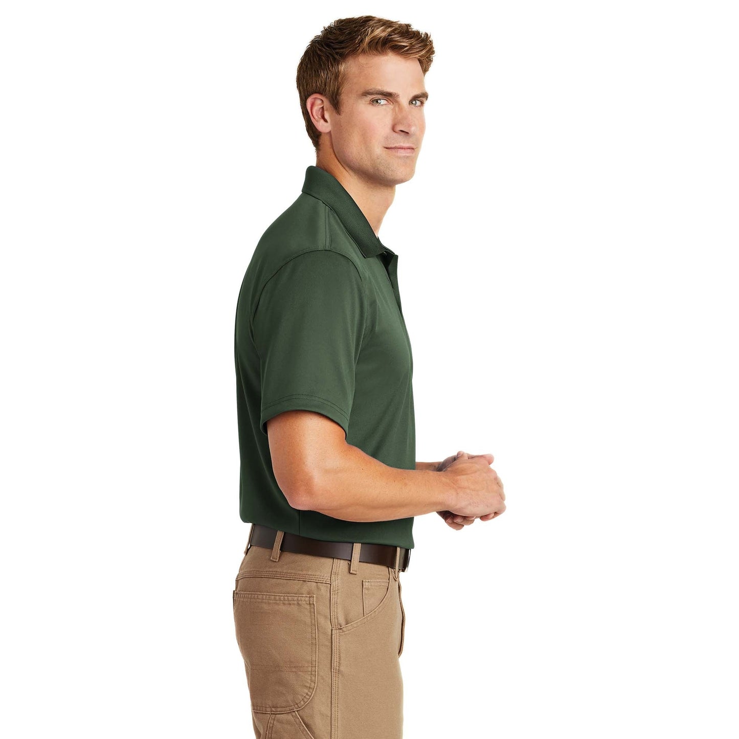 Black Polo Shirt - Cornerstone - Snag-Proof Polyester