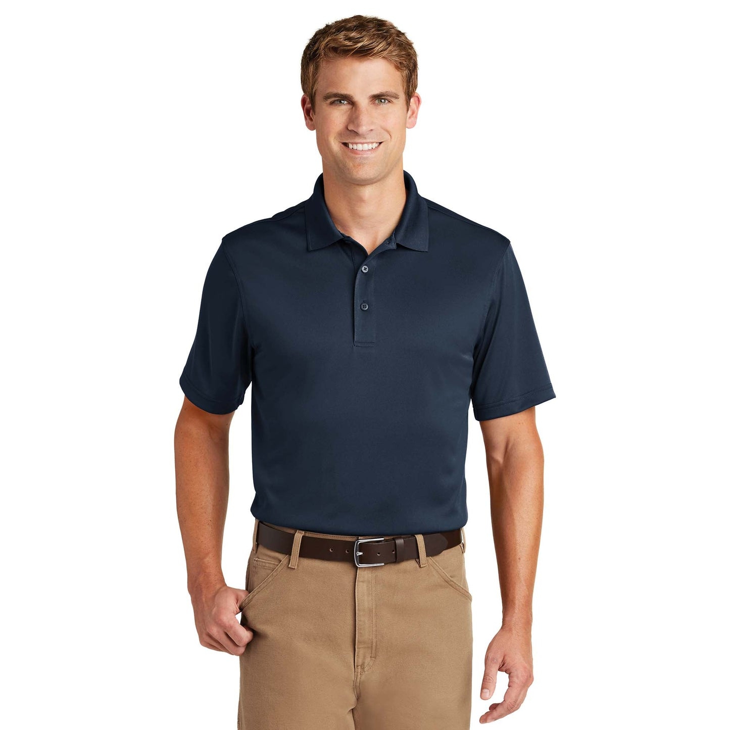 Black Polo Shirt - Cornerstone - Snag-Proof Polyester