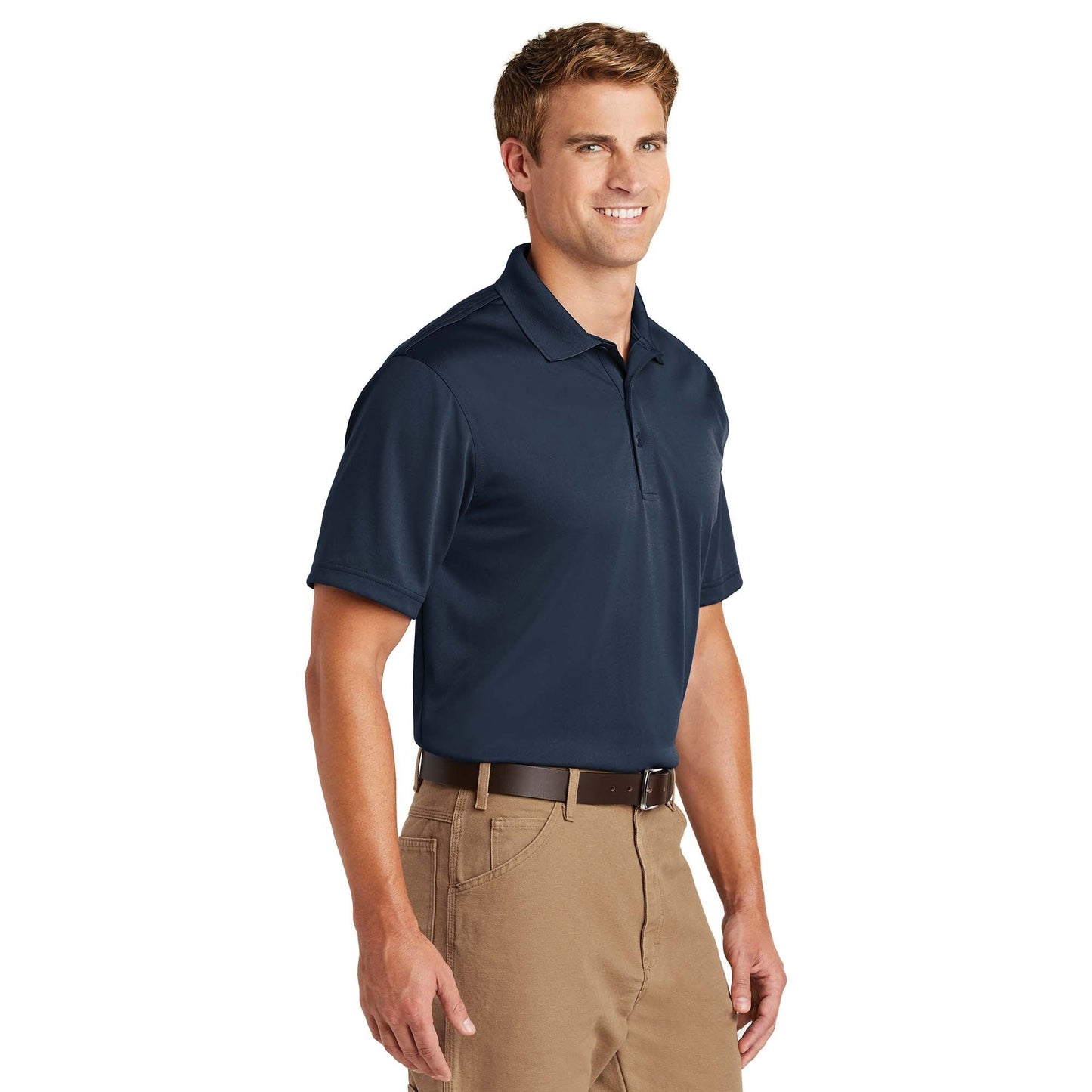 Black Polo Shirt - Cornerstone - Snag-Proof Polyester