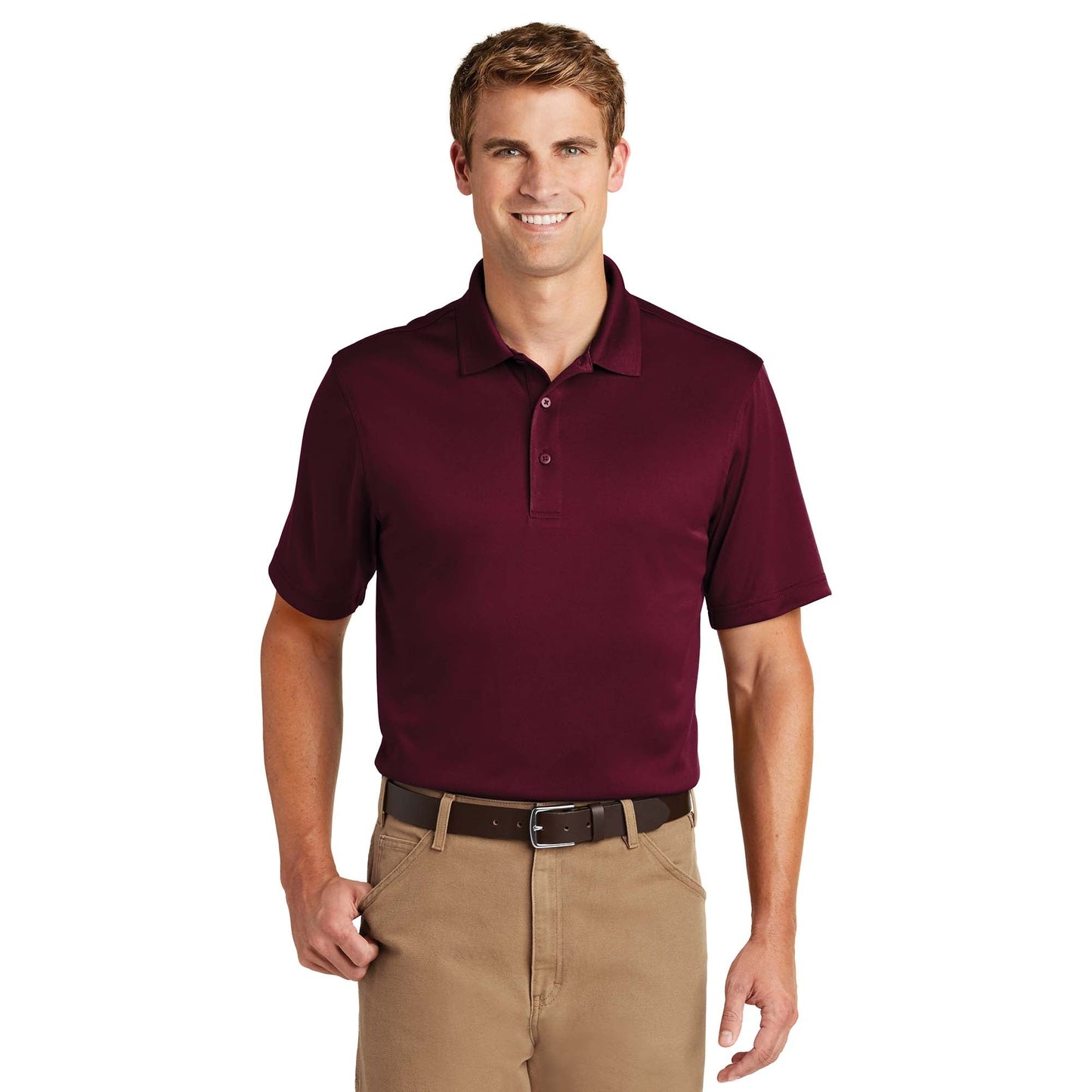 Black Polo Shirt - Cornerstone - Snag-Proof Polyester