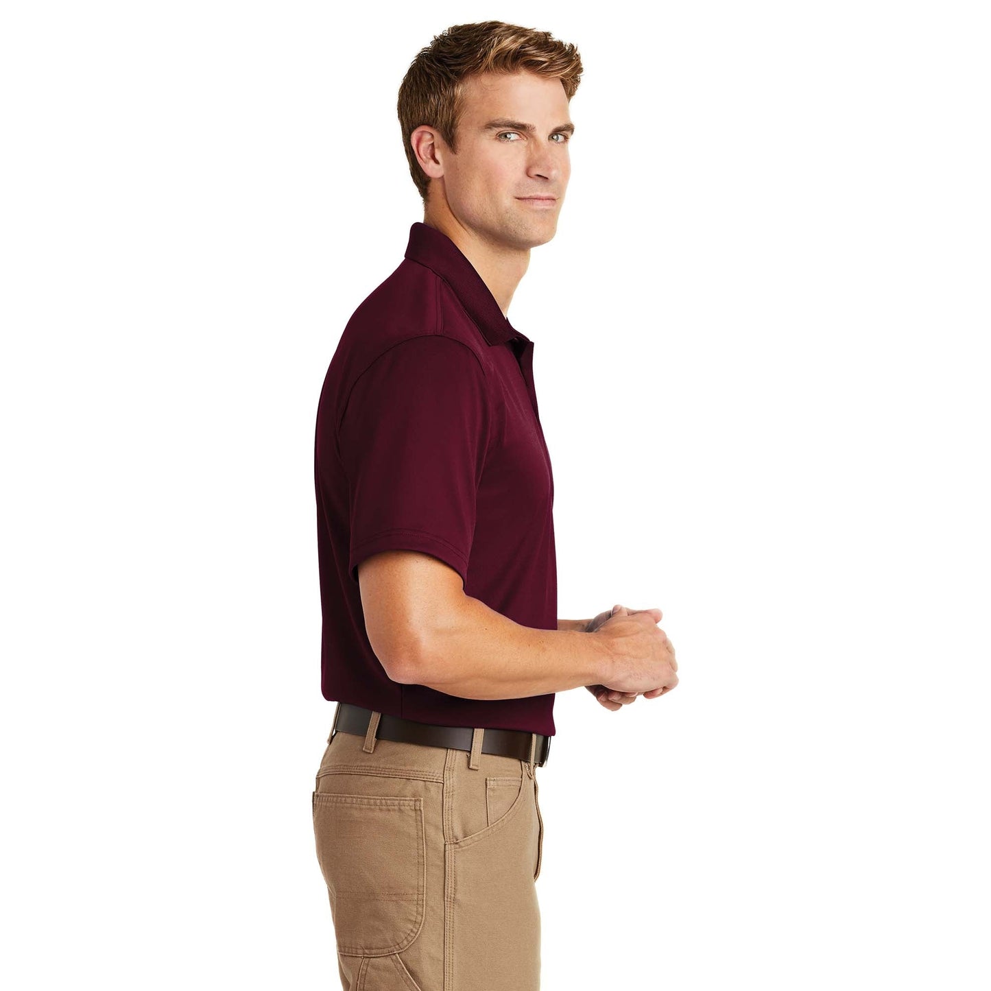 Black Polo Shirt - Cornerstone - Snag-Proof Polyester