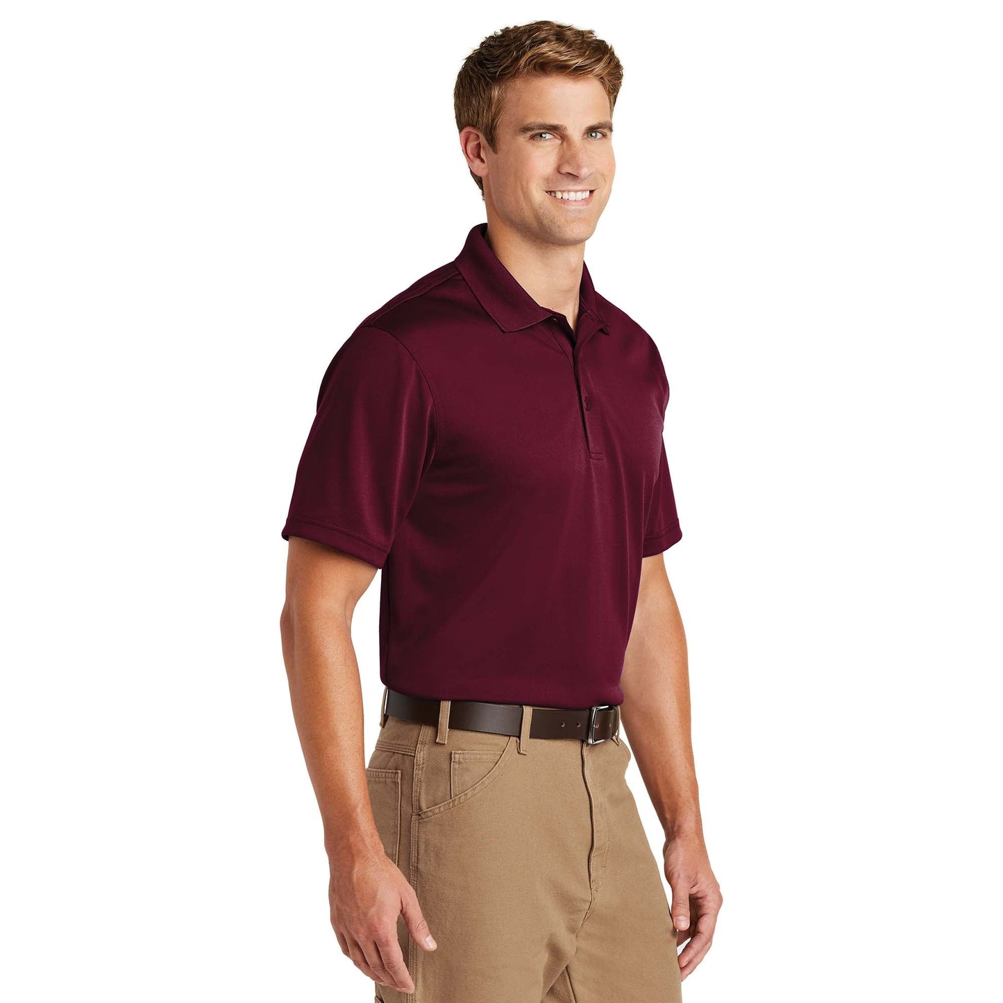 Black Polo Shirt - Cornerstone - Snag-Proof Polyester