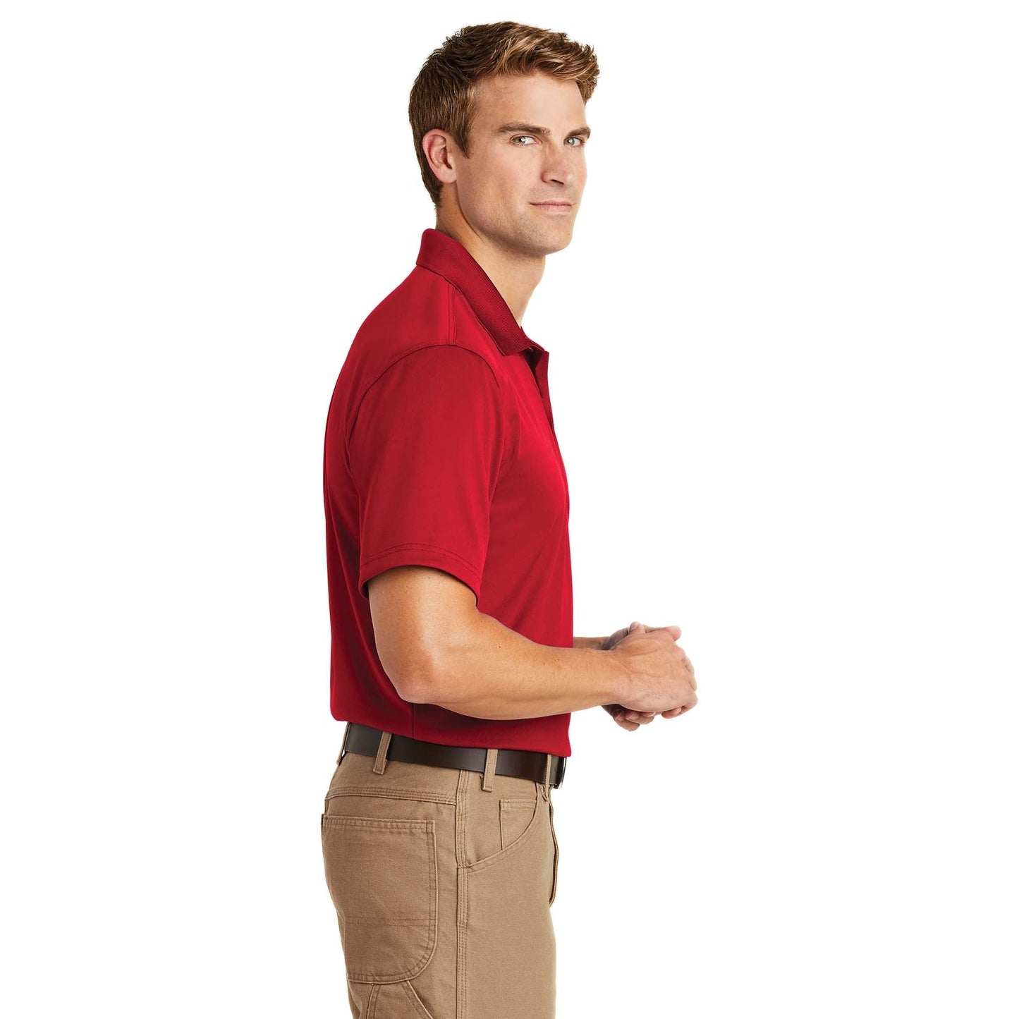 Black Polo Shirt - Cornerstone - Snag-Proof Polyester