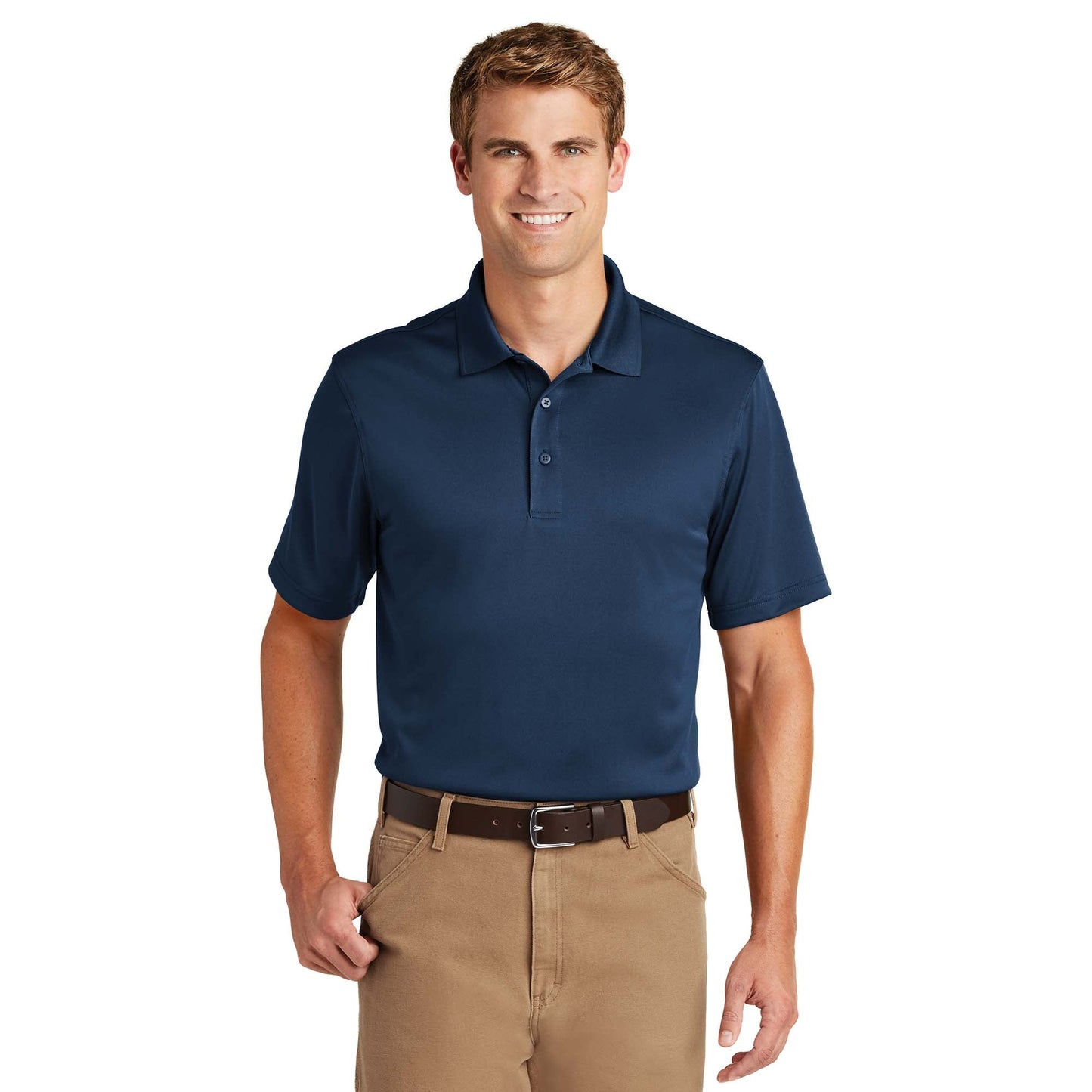 Black Polo Shirt - Cornerstone - Snag-Proof Polyester