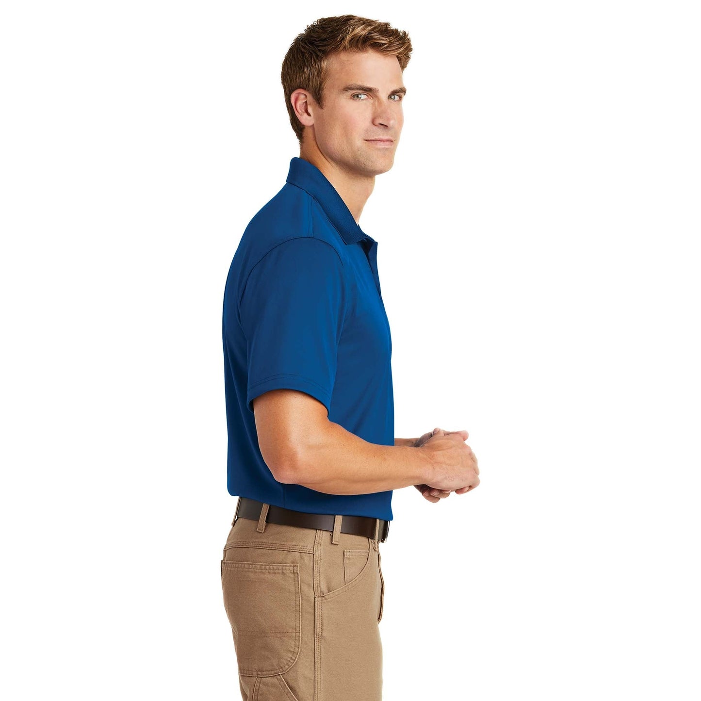 Black Polo Shirt - Cornerstone - Snag-Proof Polyester