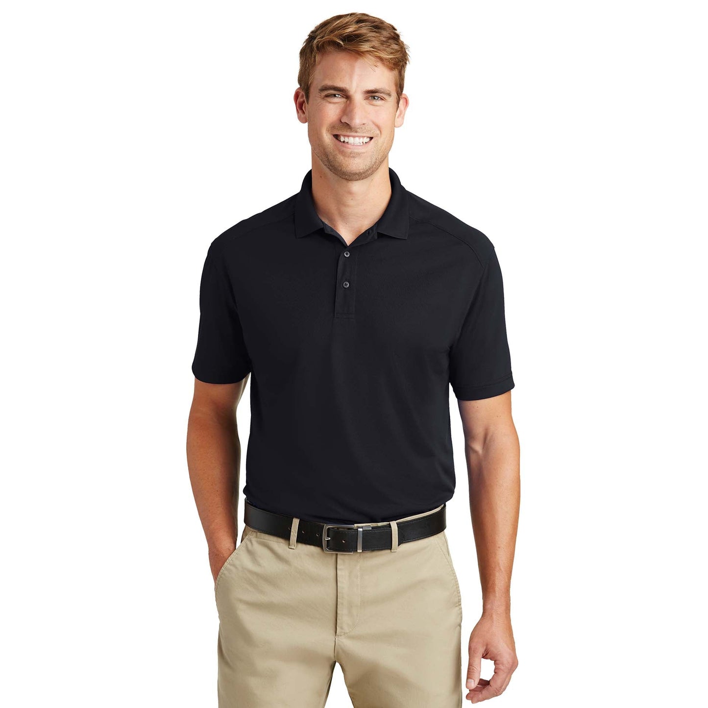 Black Polo Shirts - Cornerstone - Snag-Free Material
